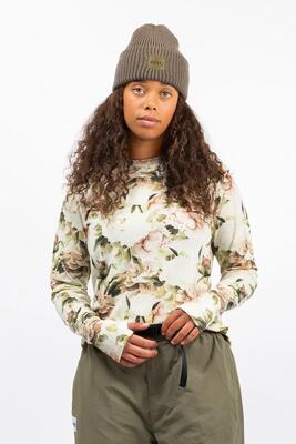Tanktop - sportswear - dames - bloom - 100% merinowol, loose fit - floral