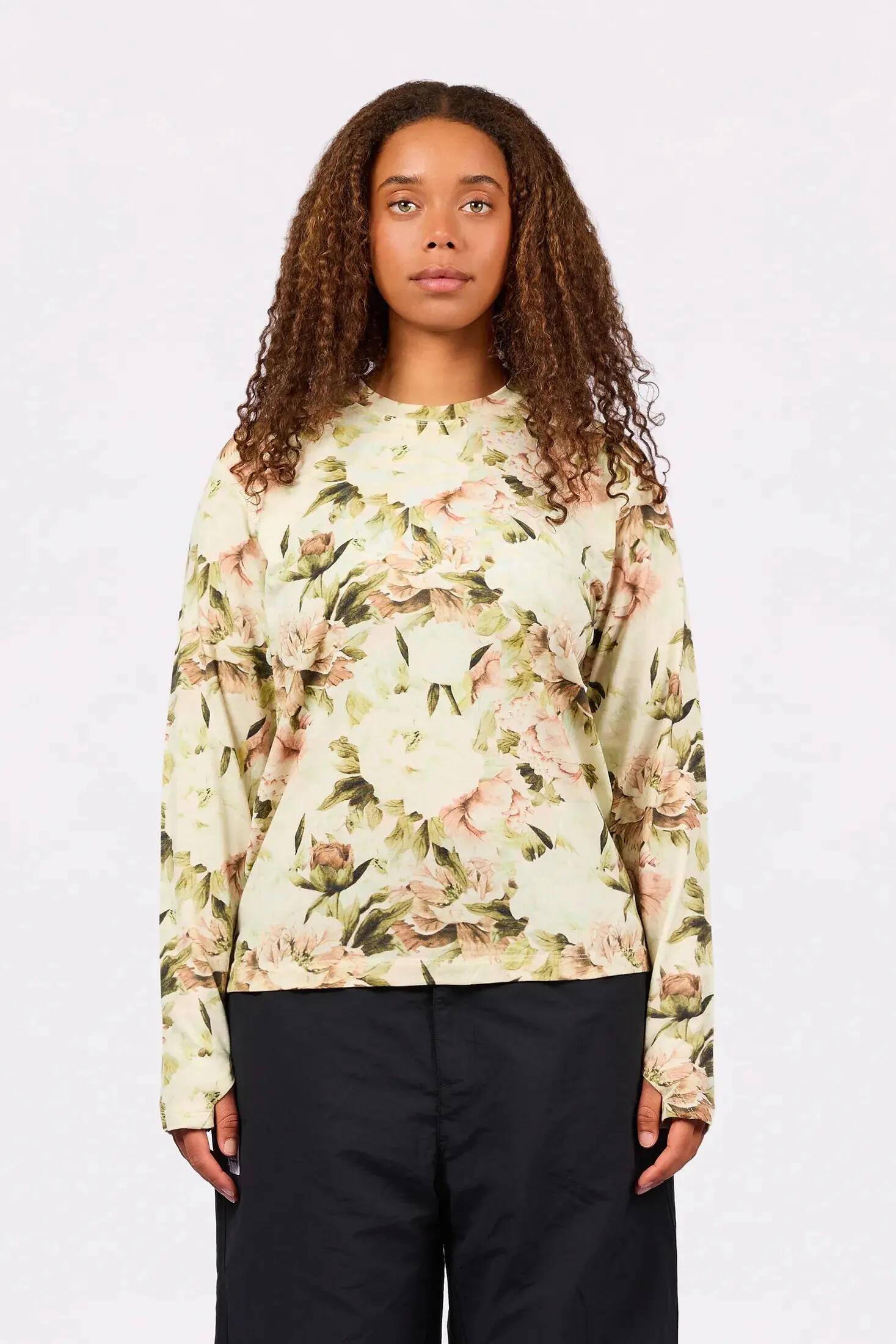 Débardeur - Femme - Mérinos, coupe ample - Bloom - Floral 1/1