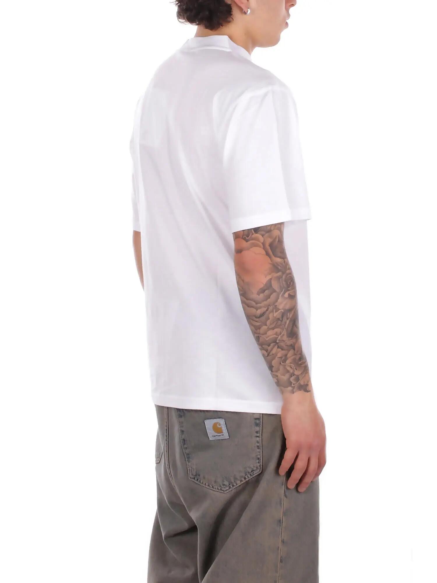 kway uomo t-shirt k3136cw 001 solo jersey white 5/5