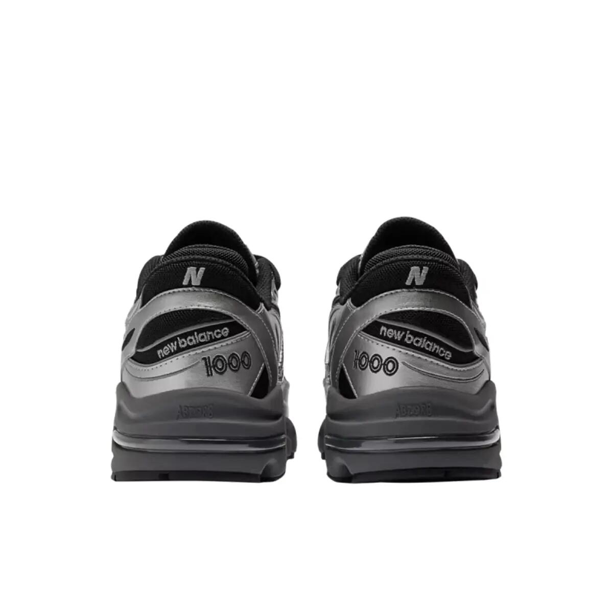 New Balance 1000 Nero Argento Metallico 4/5