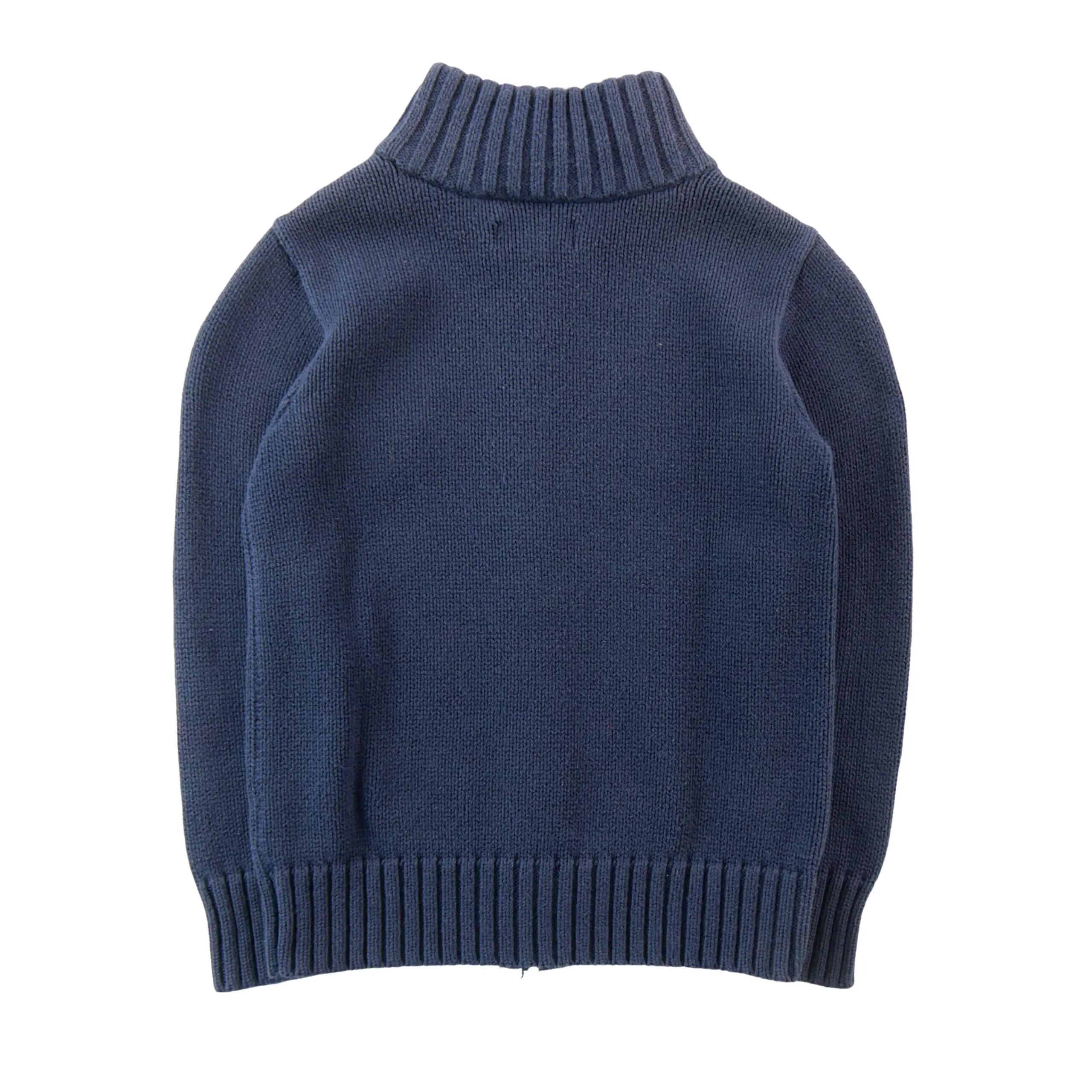 Tweedehands - Gilets Jongens Big Pony Full Zip Marine - Als nieuw 2/7