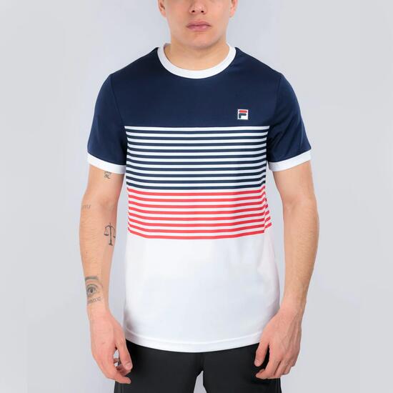 T-shirt - Sport - Heren - BB1983 - Korte mouwen - Wit/Rood