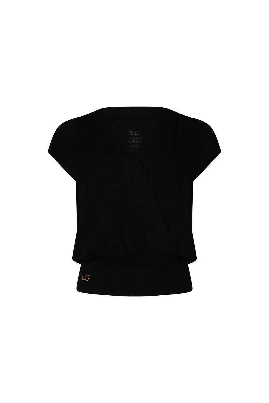 Magnifique haut de Yoga et Pilates Caele coupe ample - Noir 5/6