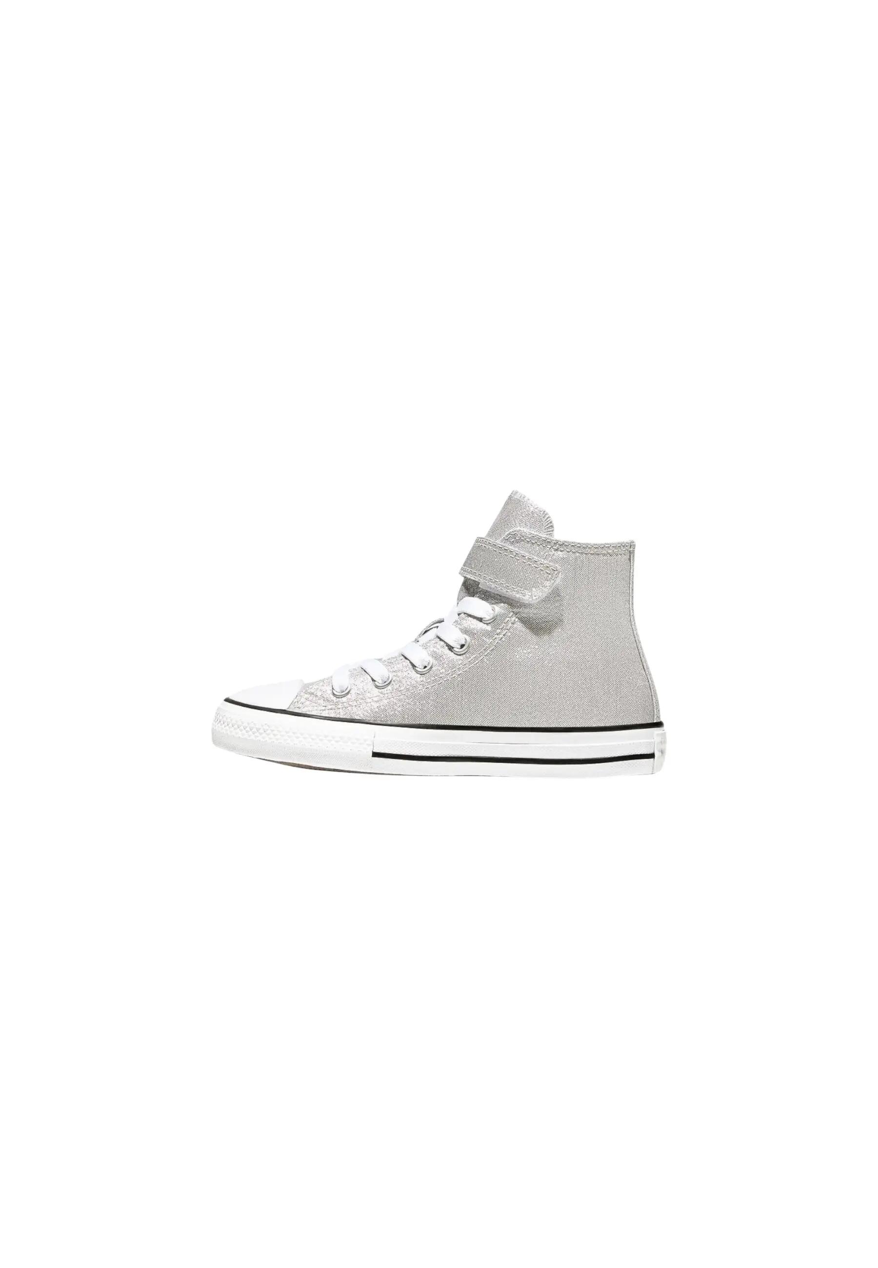 Ténis de cano alto Menina Converse Prateado A17098C 2/4