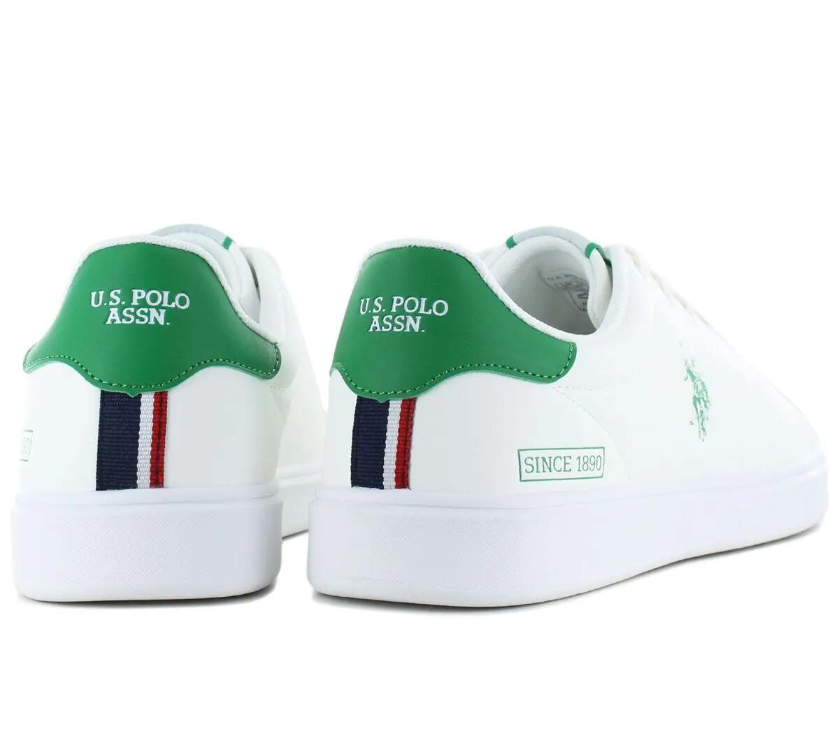 Męskie - U.S. Polo Assn. Byron - Byron001-Whi-Gre03 - Biały 3/6