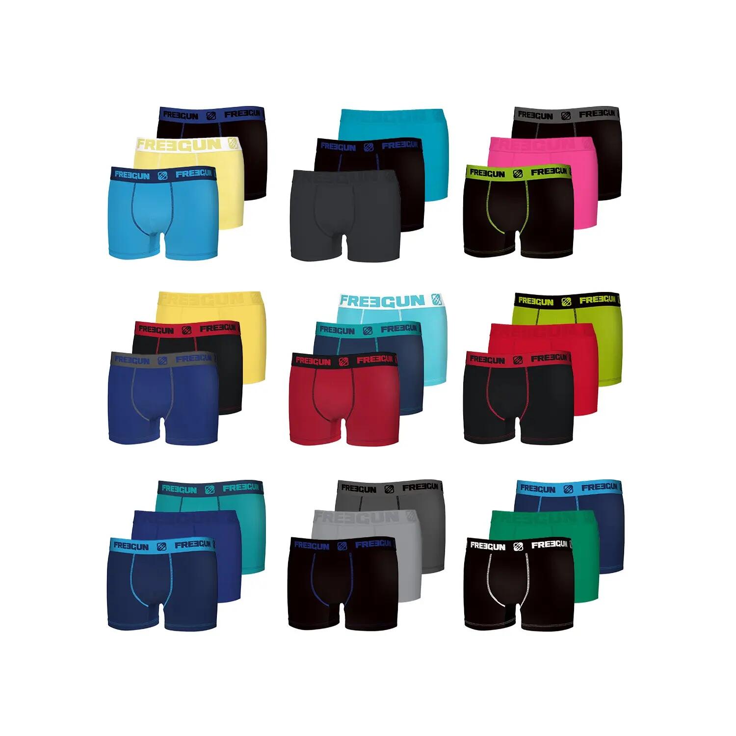 Pack Suprise de 3 Boxers coton garçon 3/4
