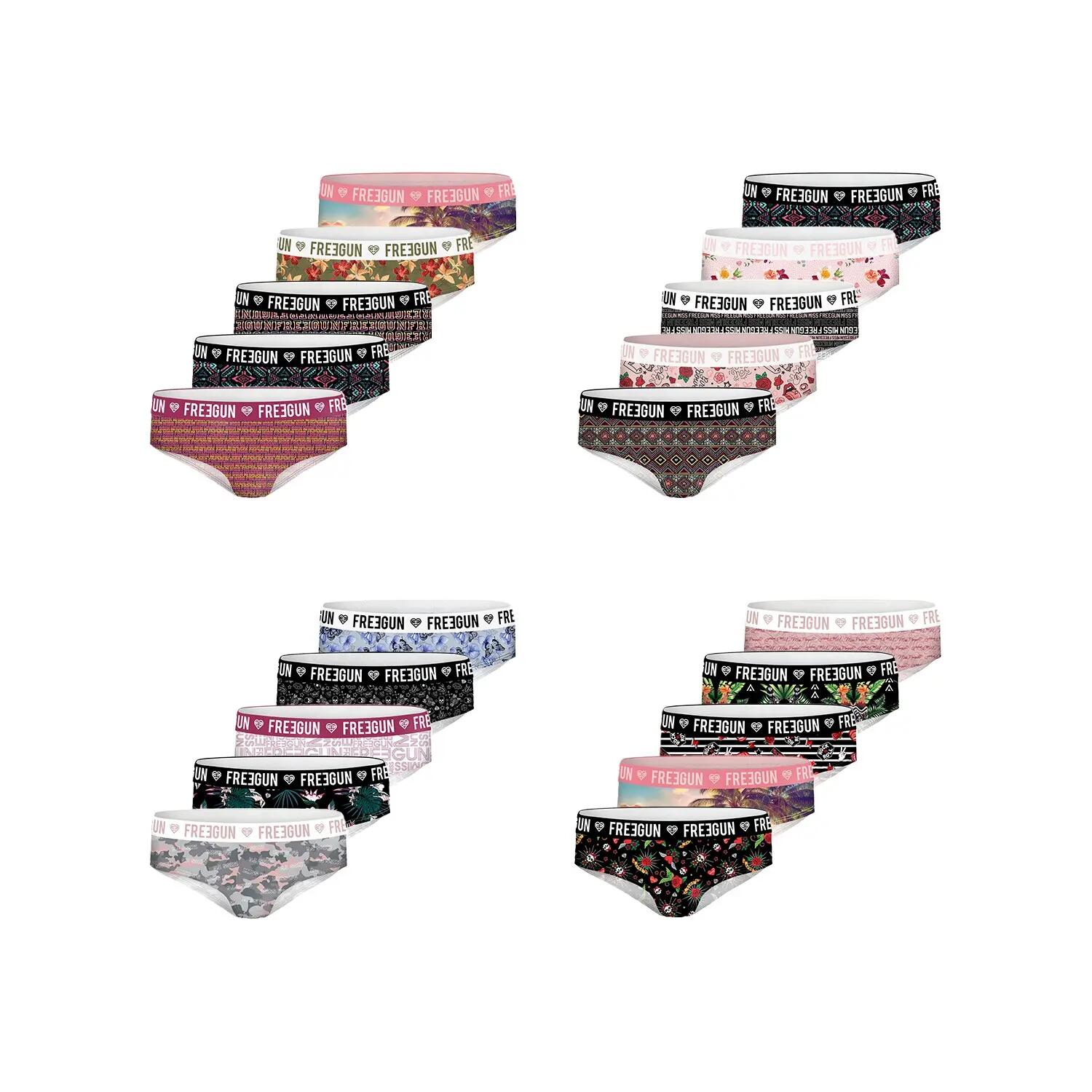 Pack Surprise de 5 Boxers microfibre femme 3/4
