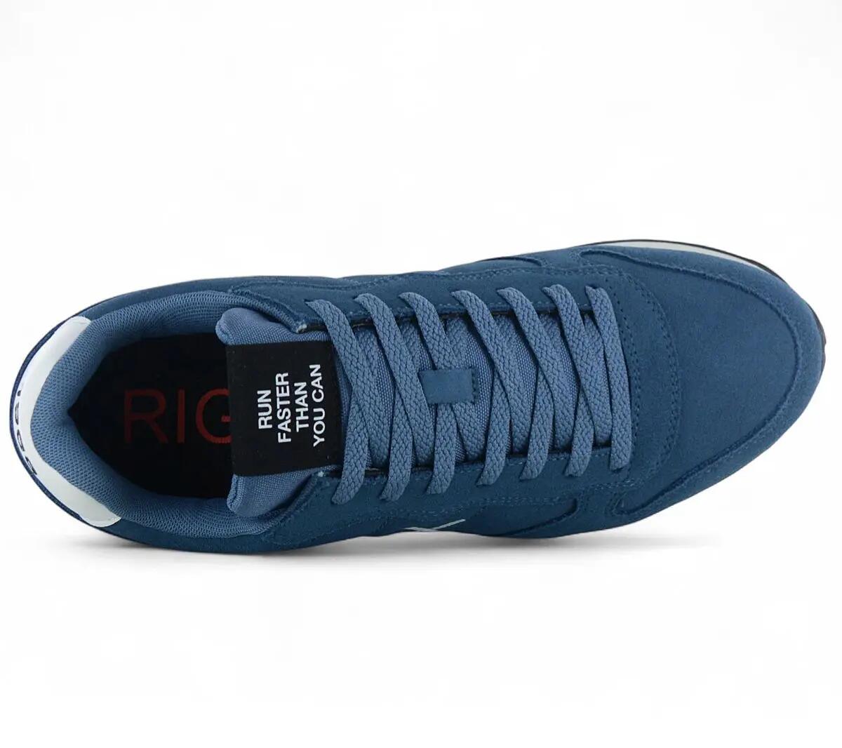 Férfi - Sun68 Tom Suede - Z45106-80 - Kék 4/6