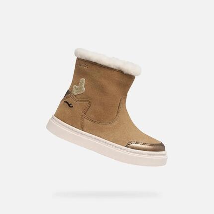 Bottines Bébé Fille B NASHIK GIRL Cognac