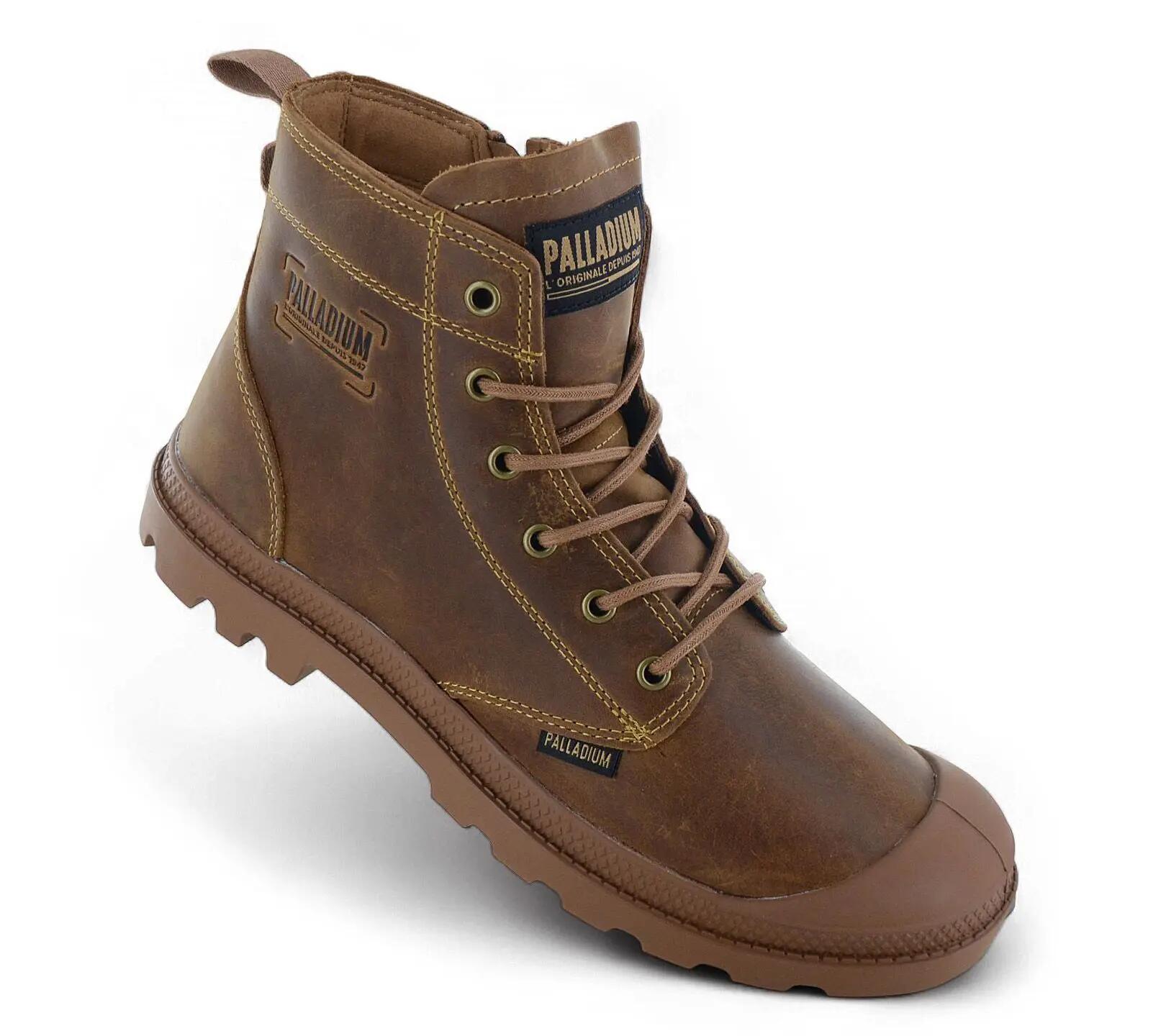 Heren - Palladium Pampa Zip Lth Legacy - 79502-257-M - Bruin 2/6