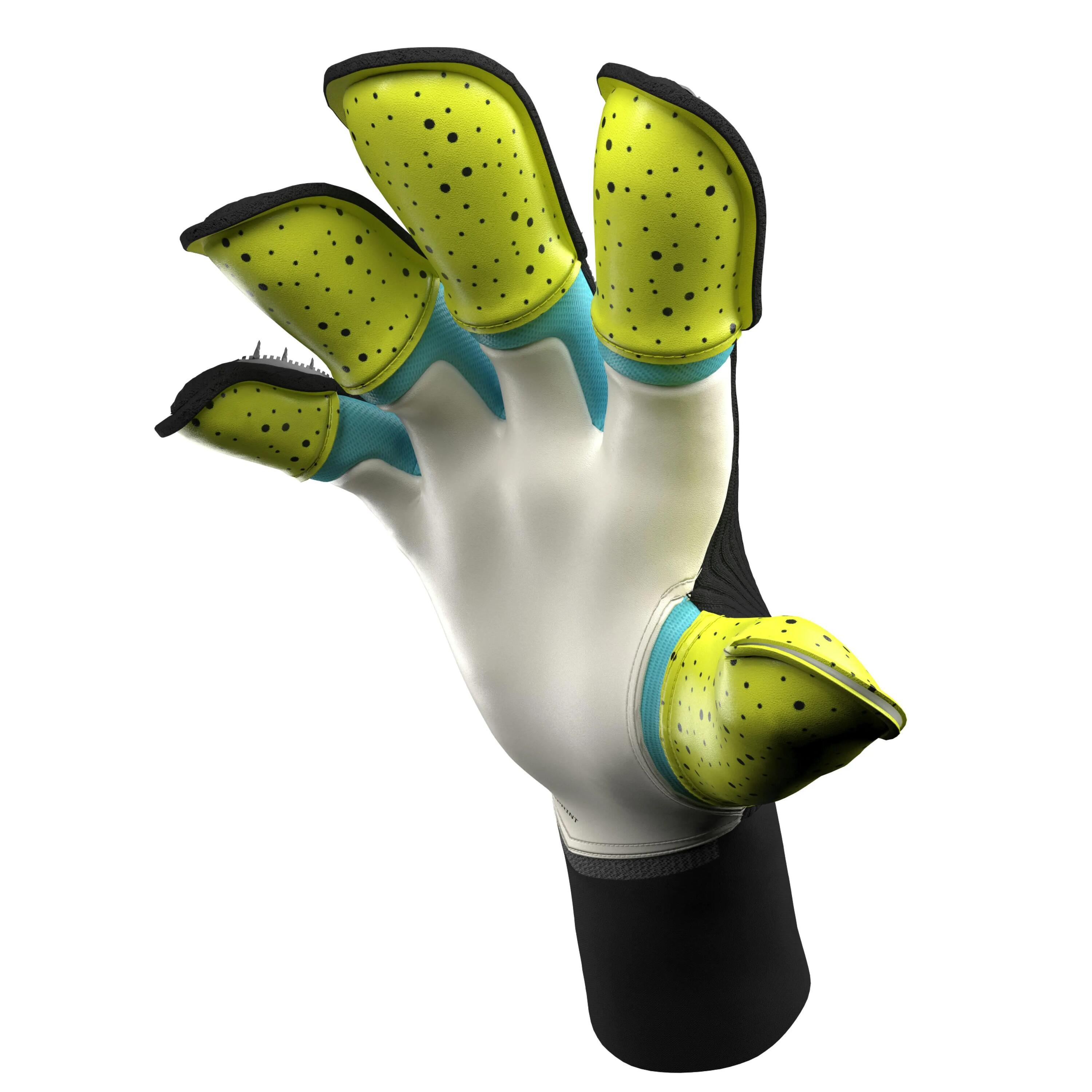 T1TAN BEAST 4.0 Electric Yellow Gants de Gardien de But, Taille 6 6/10
