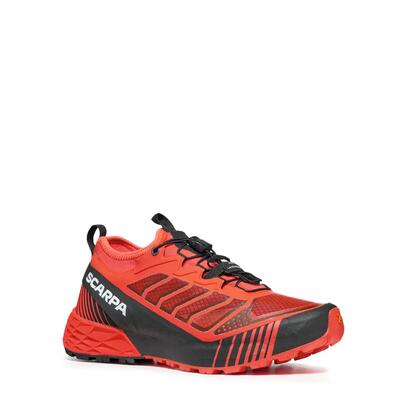 scarpe - trail - donna - stabili con grip - Ribelle Aqua - rosso/nero