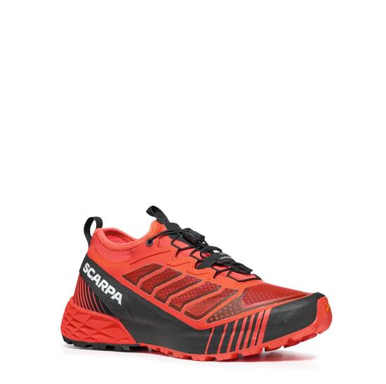 scarpe - trail - donna - stabili con grip - Ribelle Aqua - rosso/nero