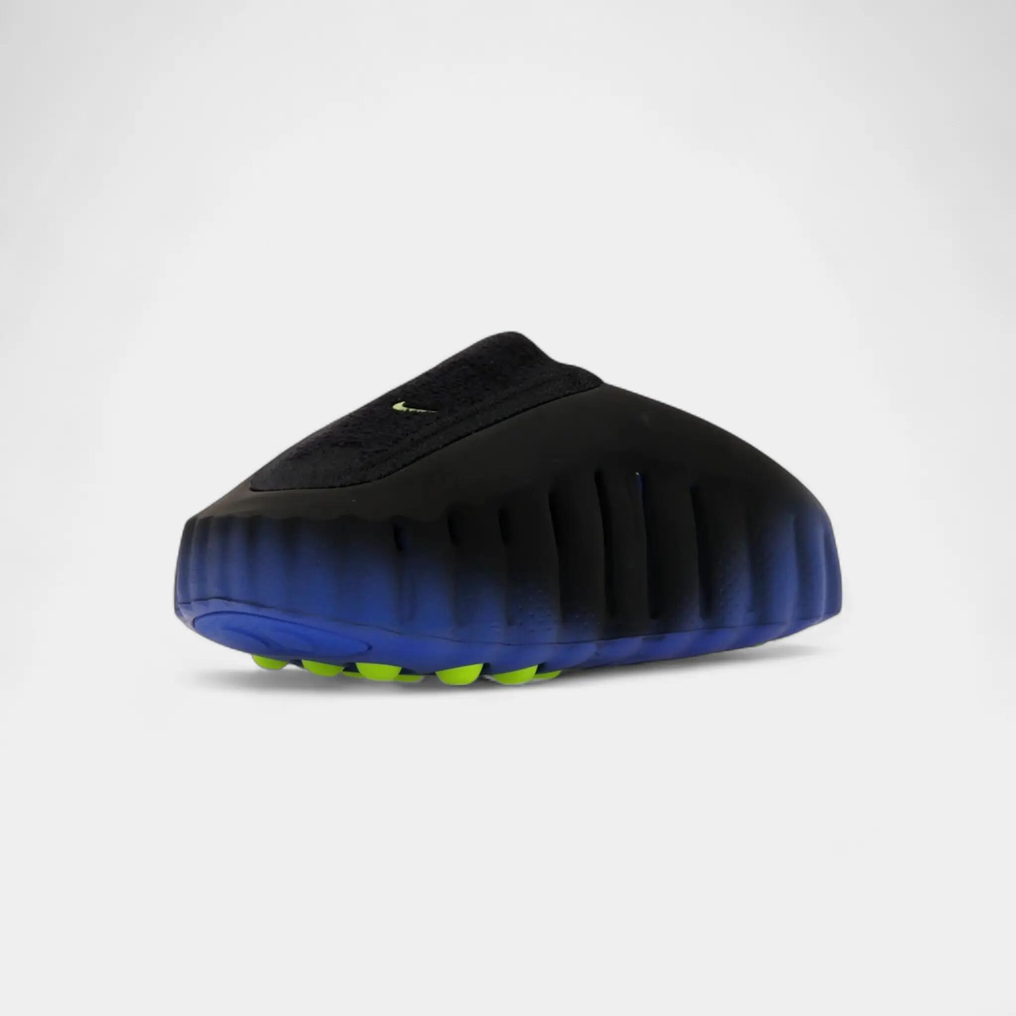 Nike Mind 001 Flyknit Slide Hyper Royal Black 3/4