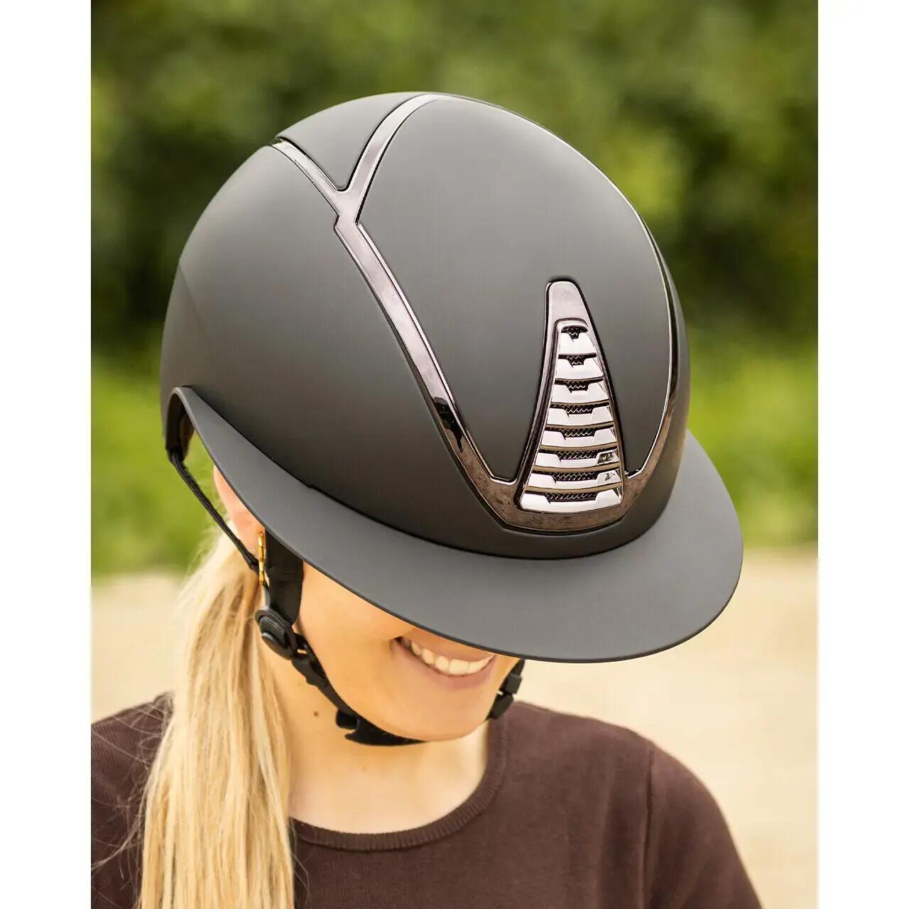 Casco de equitación con visera de polo QHP Toledo 7/7