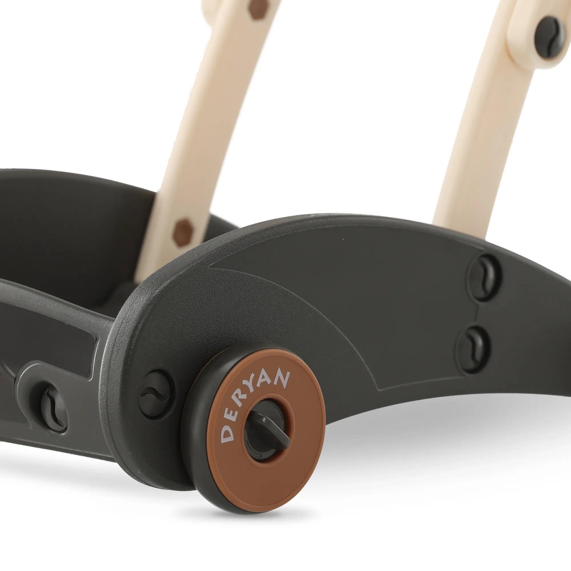 Deryan Mace Luxe Trotteur Bébé - Trotteur Enfant - Noir/Crème 5/5