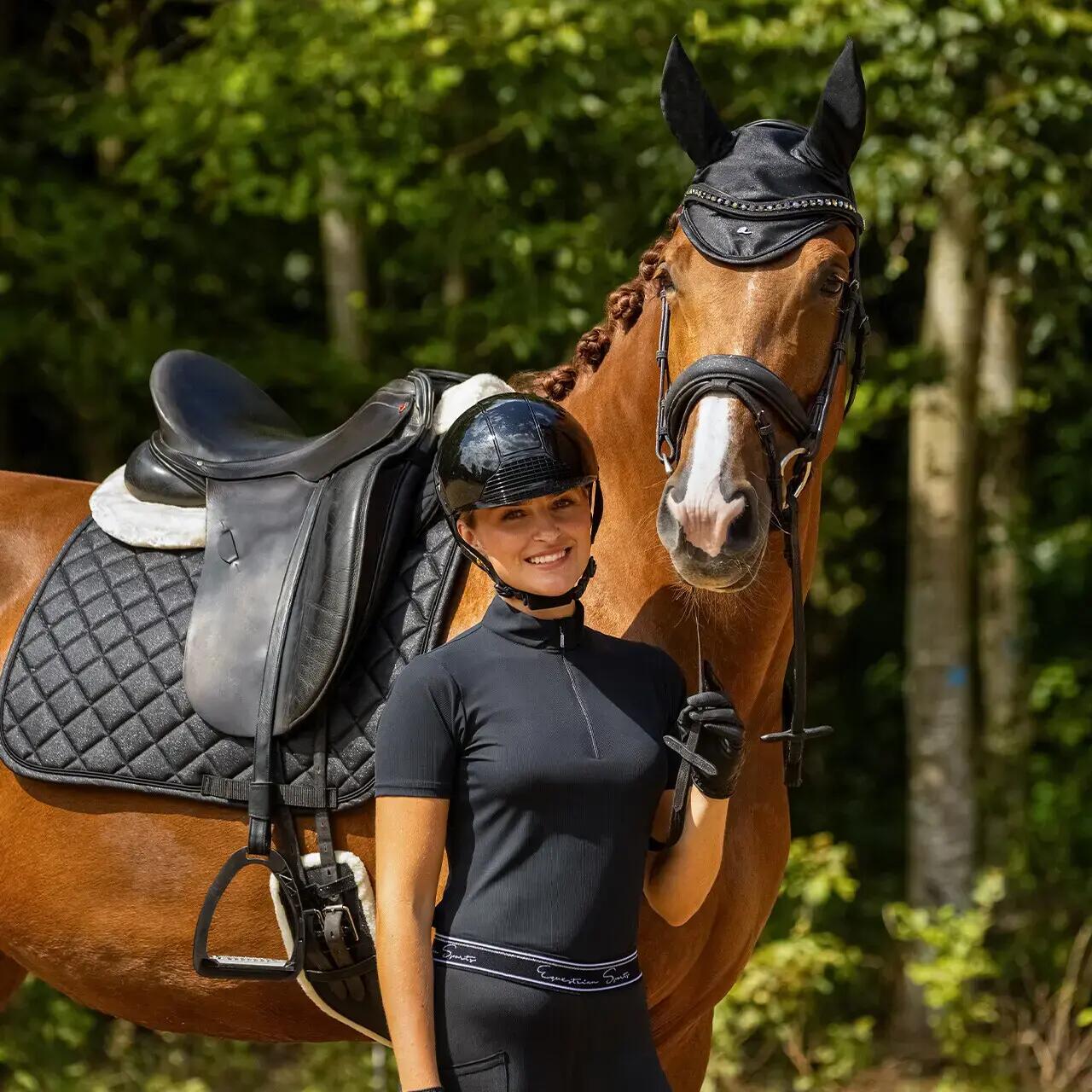 Bonnet pour cheval court QHP Glitter 5/7