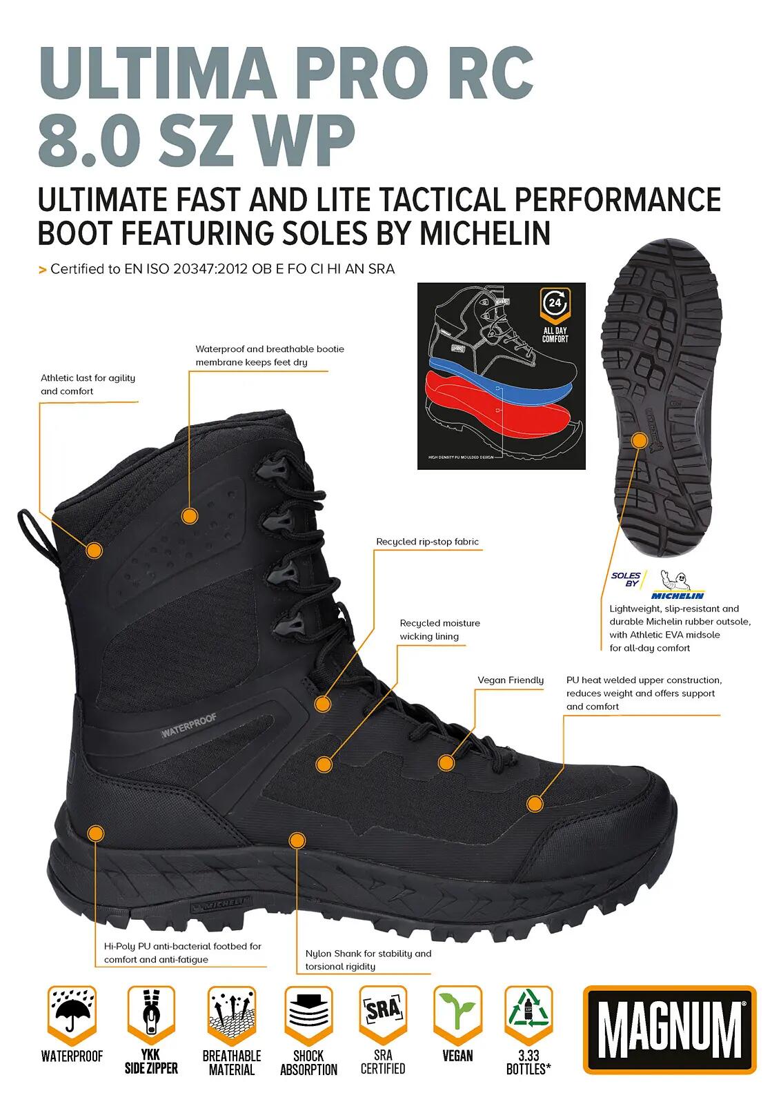 Homme - Magnum Ultima Pro Rc 8.0 Sz Wp - M810070-021 - Noir 4/6