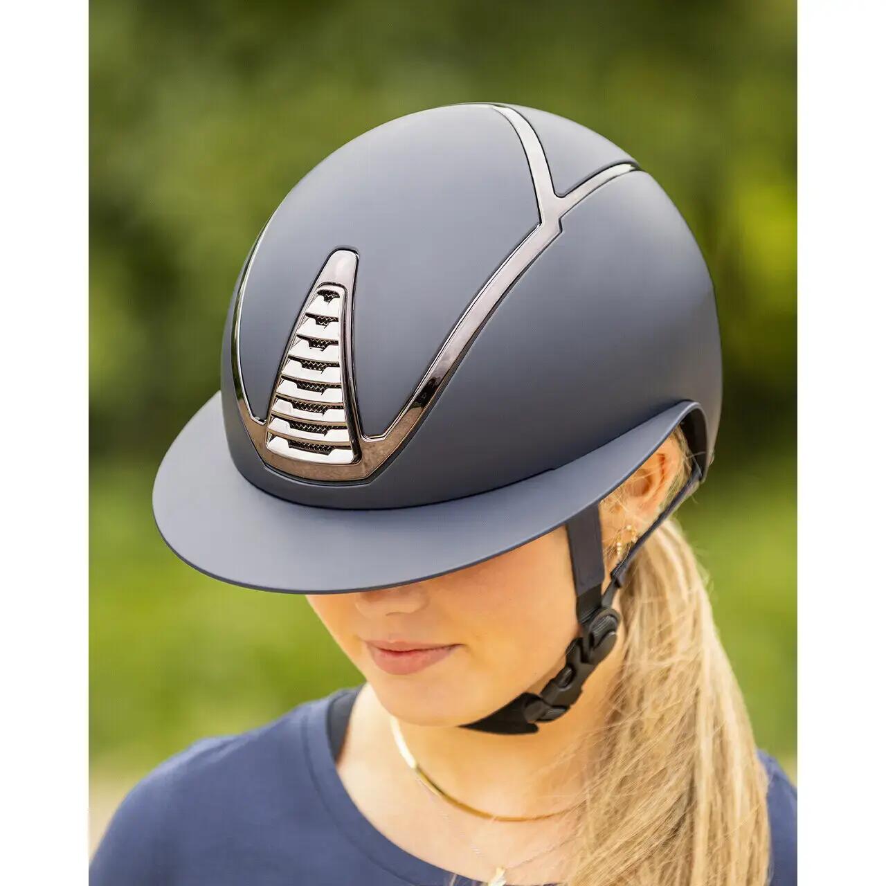 Casco de equitación con visera de polo QHP Toledo 7/7