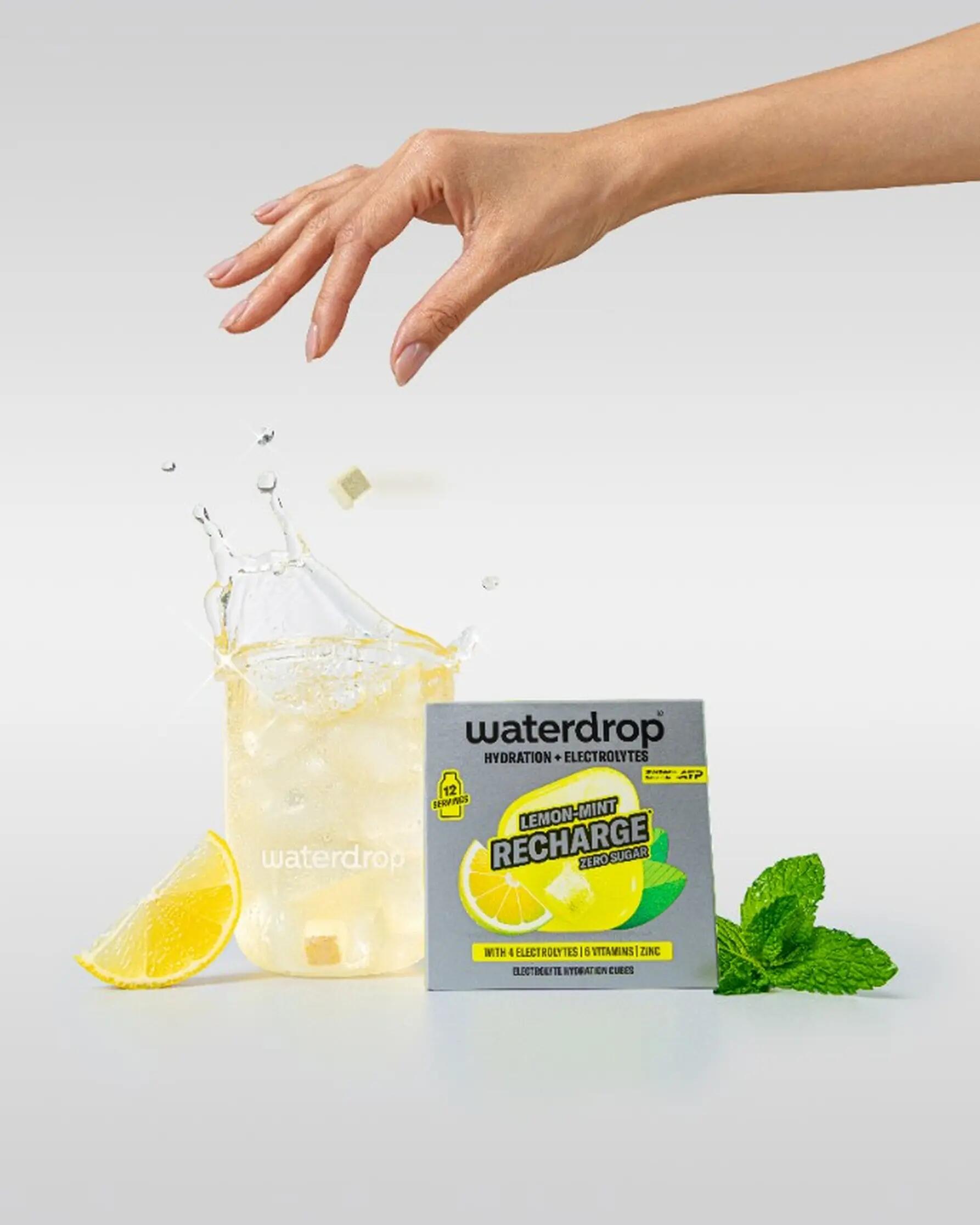 Elektrolity Waterdrop Microdrink o smaku Lemon-Mint Recharge x12 2/2