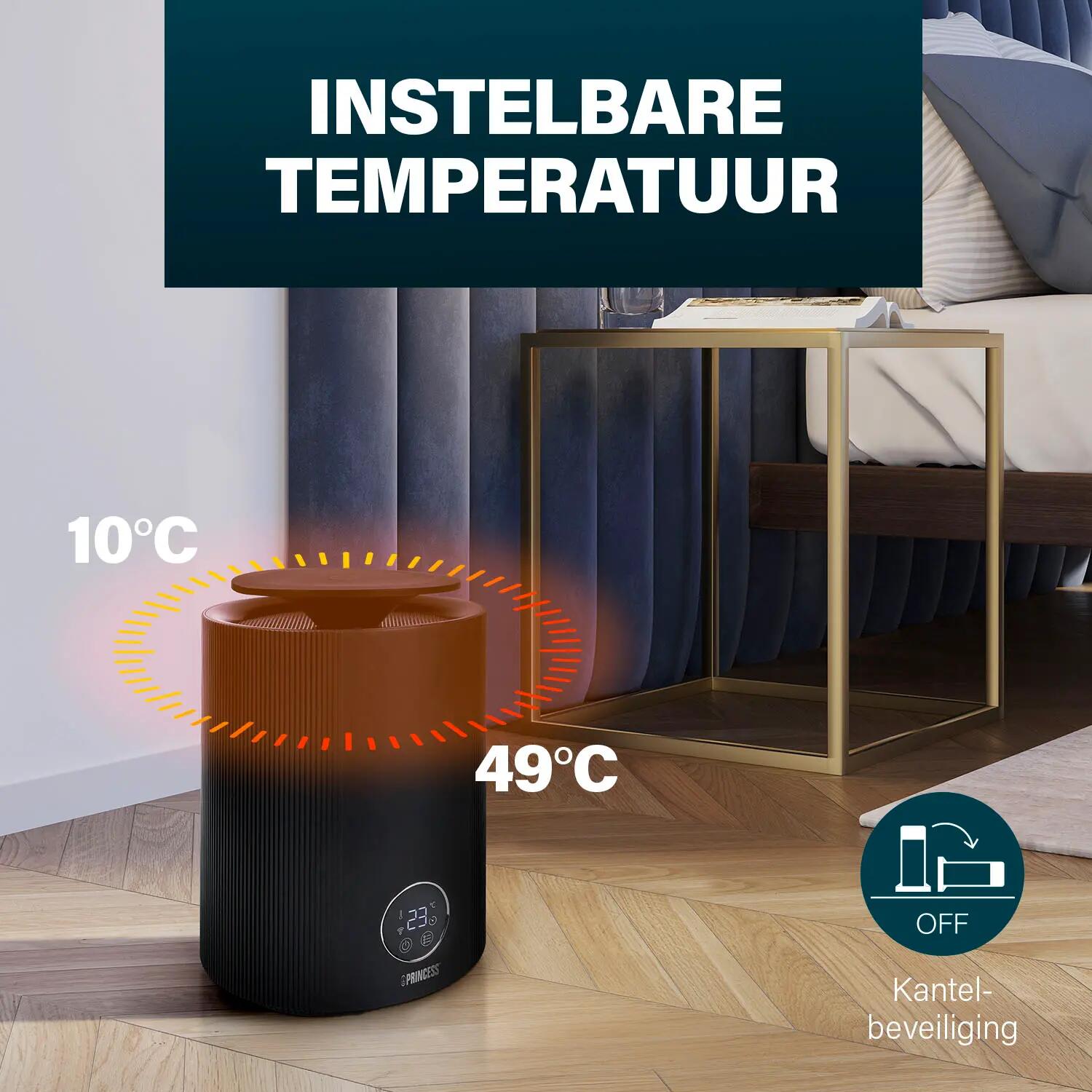 Smart Keramische Kachel - 2000W - WiFi - Timer - Zwart 5/7