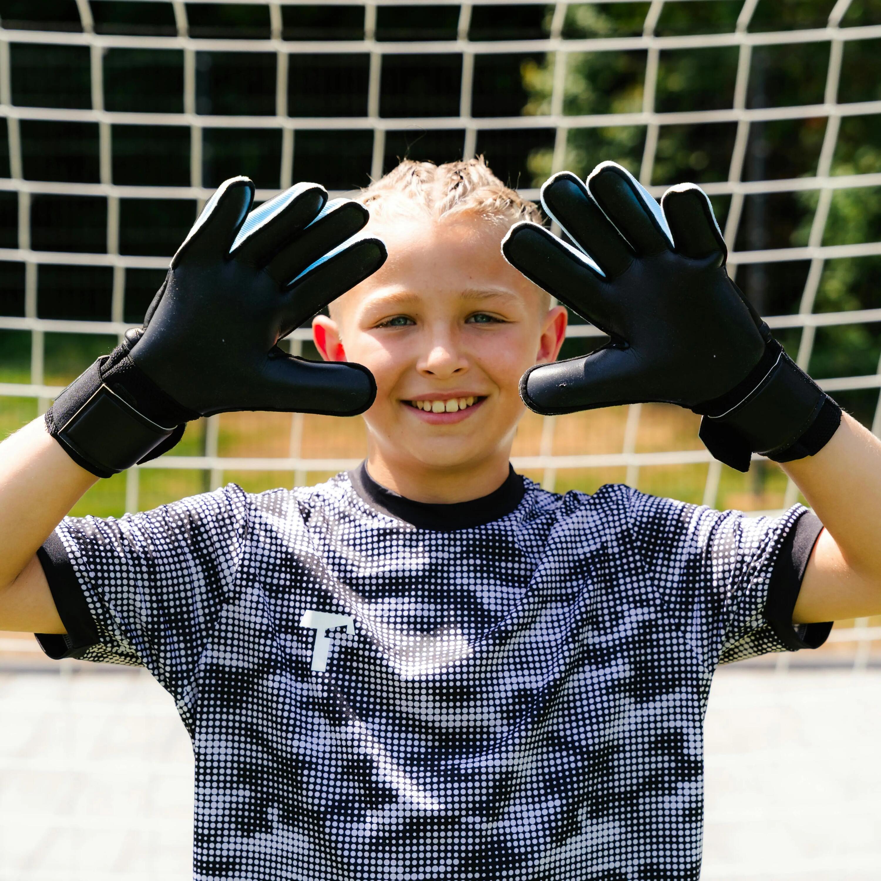 T1TAN Gants Gardien Enfants BEAST 4.0 Electric Yellow Junior FP, Taille 6 4/8
