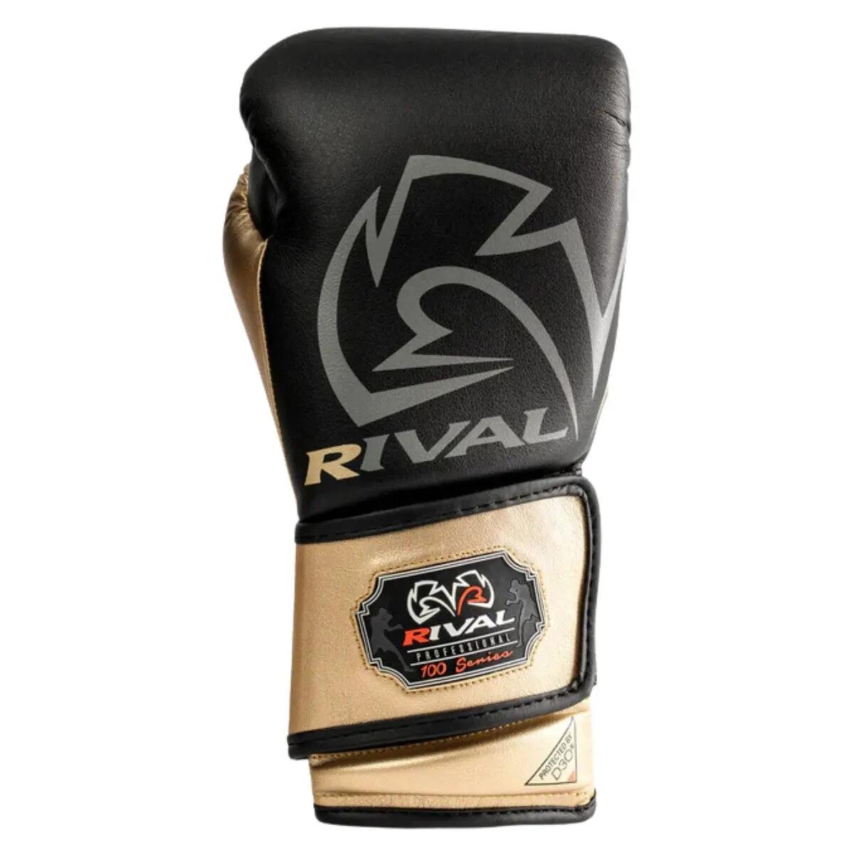 Rival Rękawice bokserskie RB100 Czarne/Złote L 3/5