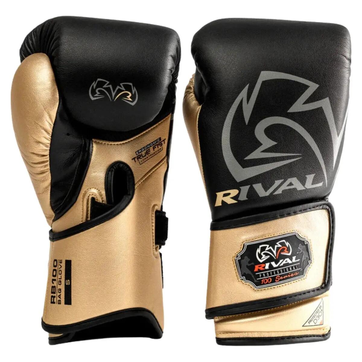 Rival Rękawice bokserskie RB100 Czarne/Złote L 2/5
