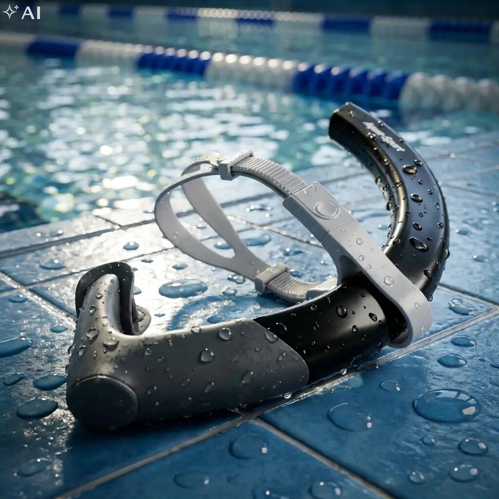 Rurka czołowa treningowa na basen Aqua-Sport Front Snorkel Flow 7/7