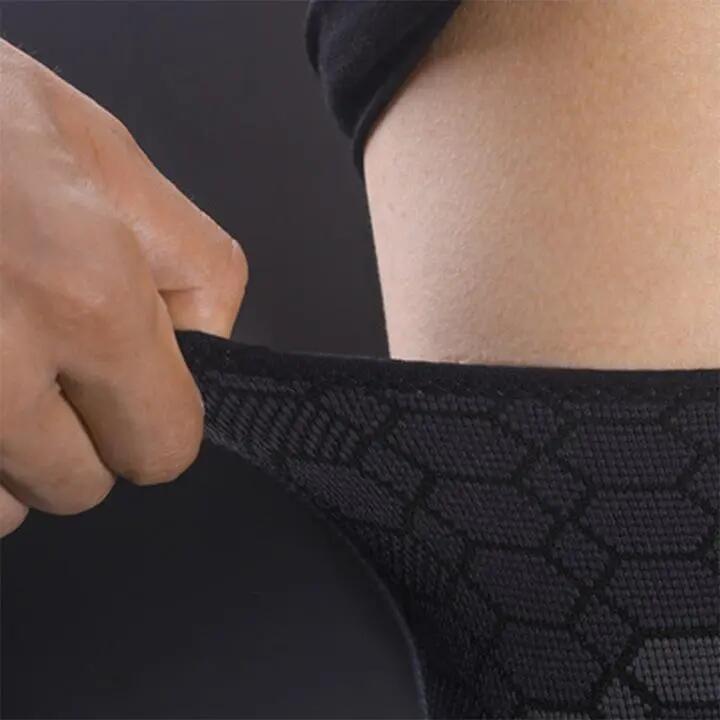 Ensemble de 2 manchons de compression pentru coapsa, Cozevdnt, nylon, noir, M 6/6