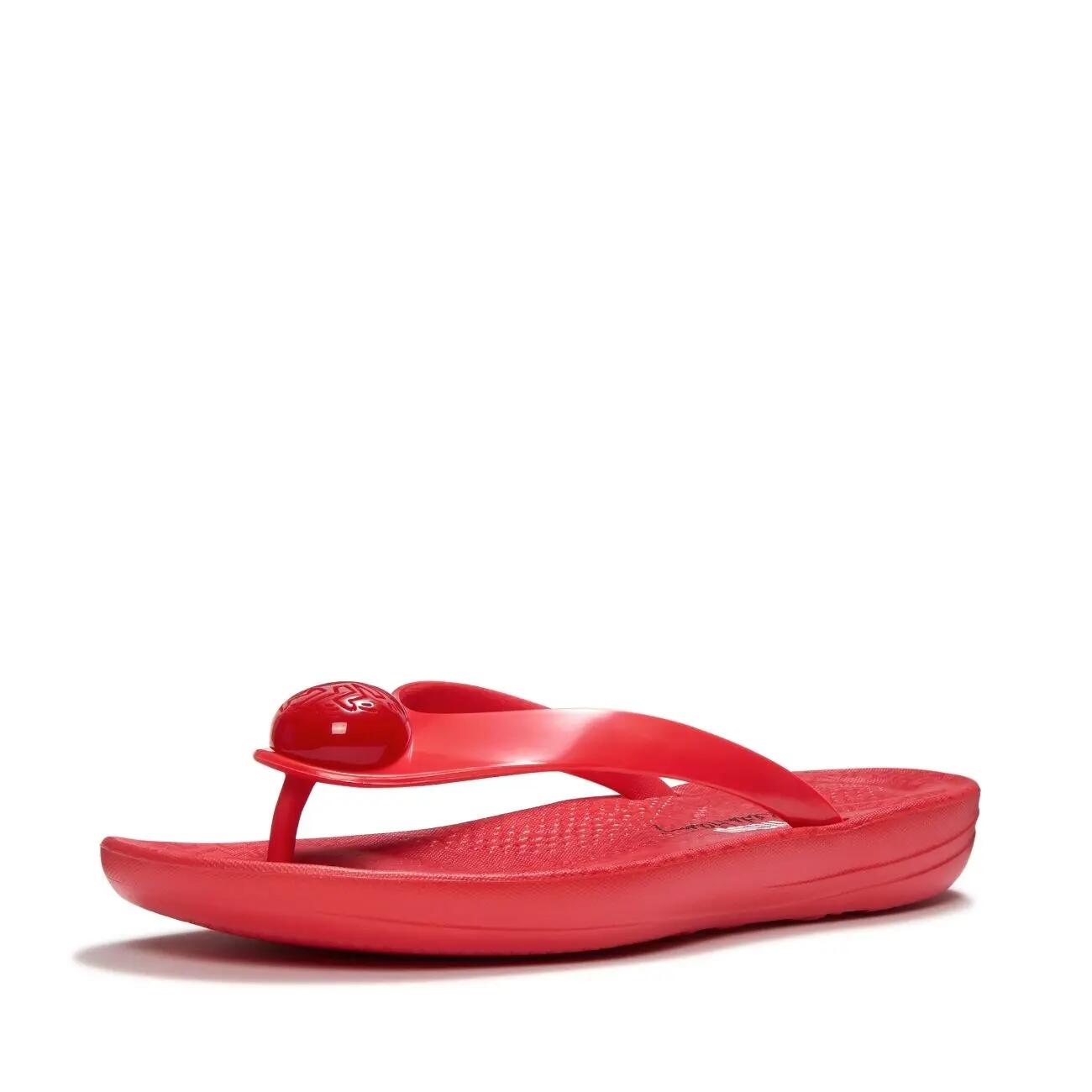 FitFlop Fitflop X Keith Haring Iqushion Button Flip-Flops  ROOD 39 6/7