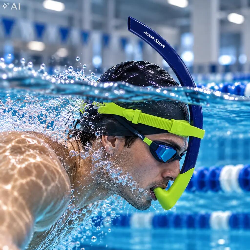 Rurka czołowa treningowa na basen Aqua-Sport Front Snorkel 4/7