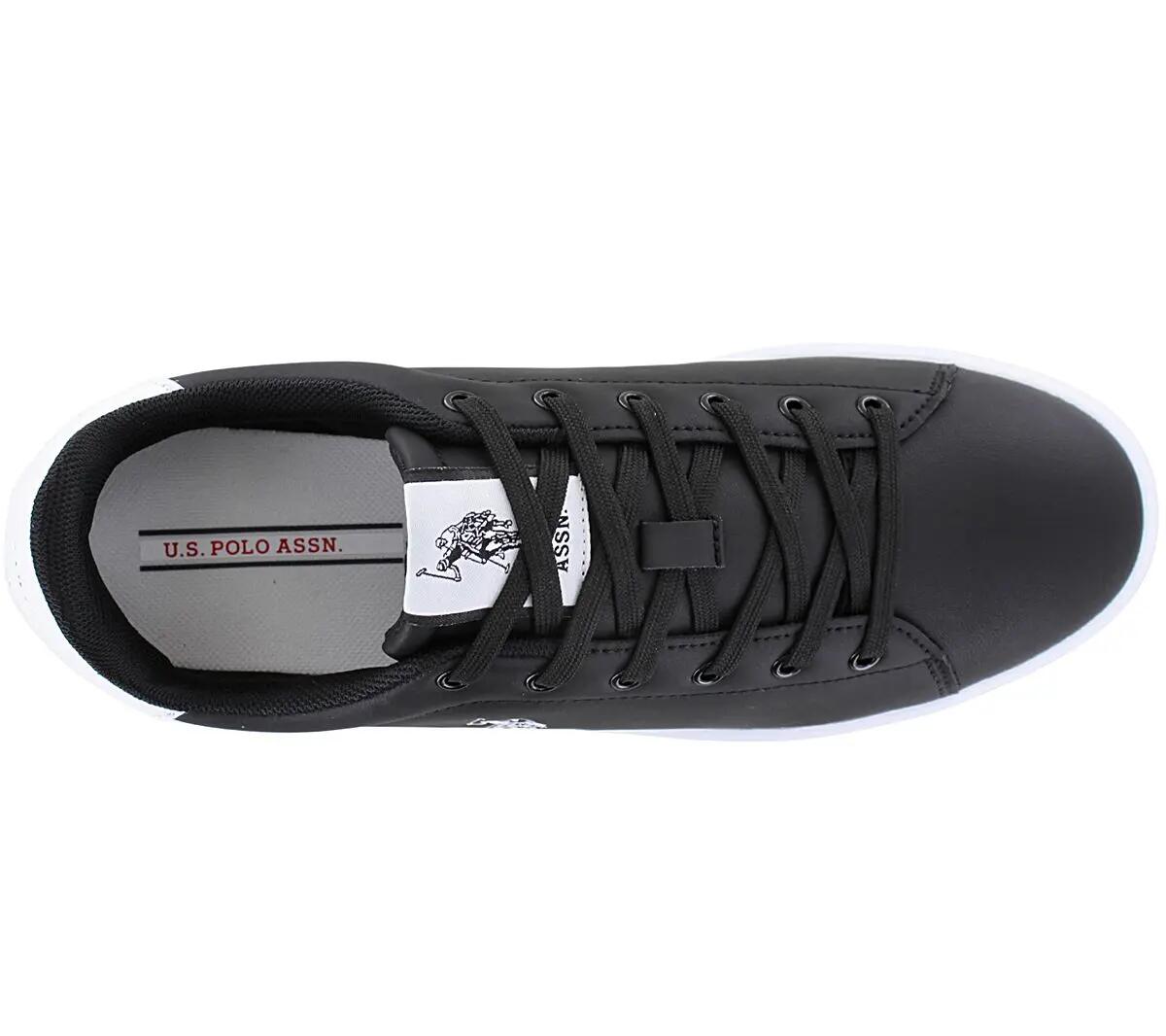 Męskie - U.S. Polo Assn. Altena - Byron001a-Blk-Whi03 - Czarny 4/6