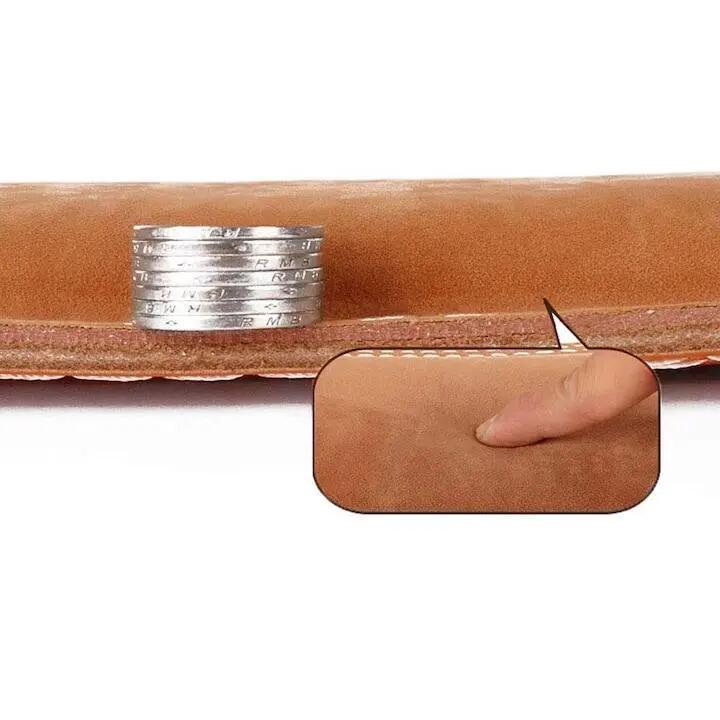 Ceinture lestée QttvbTna, cuir véritable, marron, M-XL 5/7
