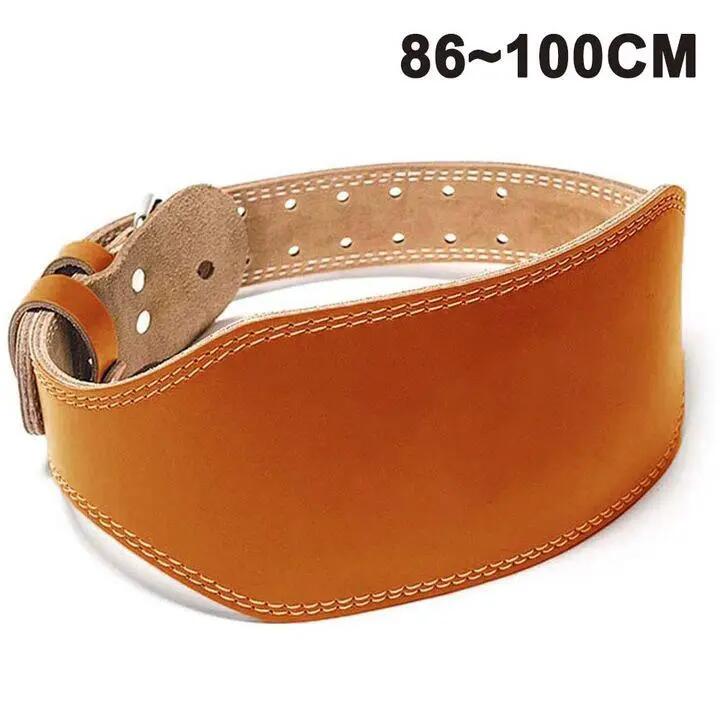 Ceinture lestée QttvbTna, cuir véritable, marron, M-XL 2/7