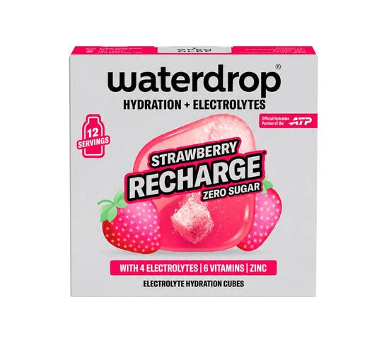 Elektrolity Waterdrop Microdrink o smaku Strawberry Recharge x12