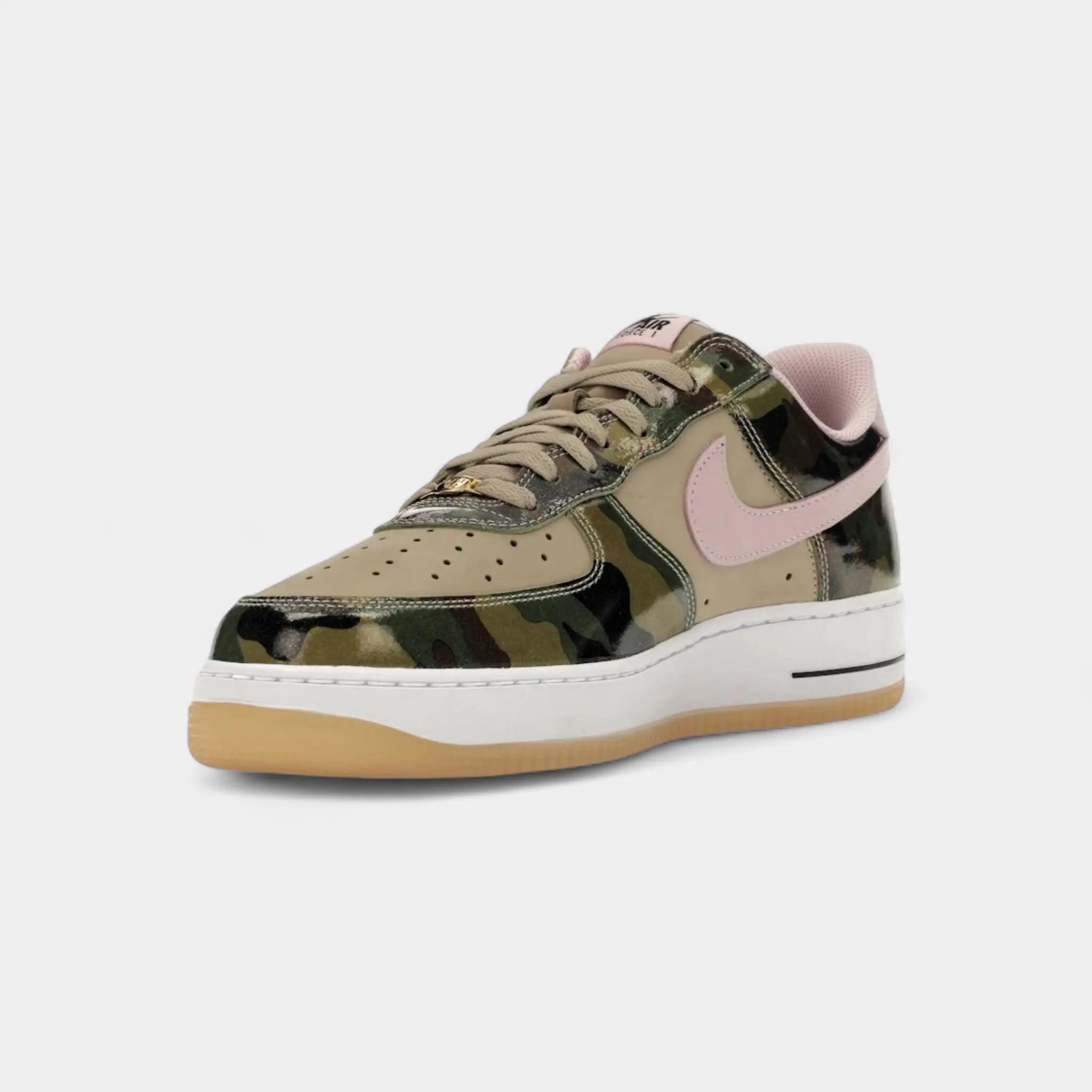 Nike Air Force 1 Low '07 LV8 Patent Camo Pink 3/4
