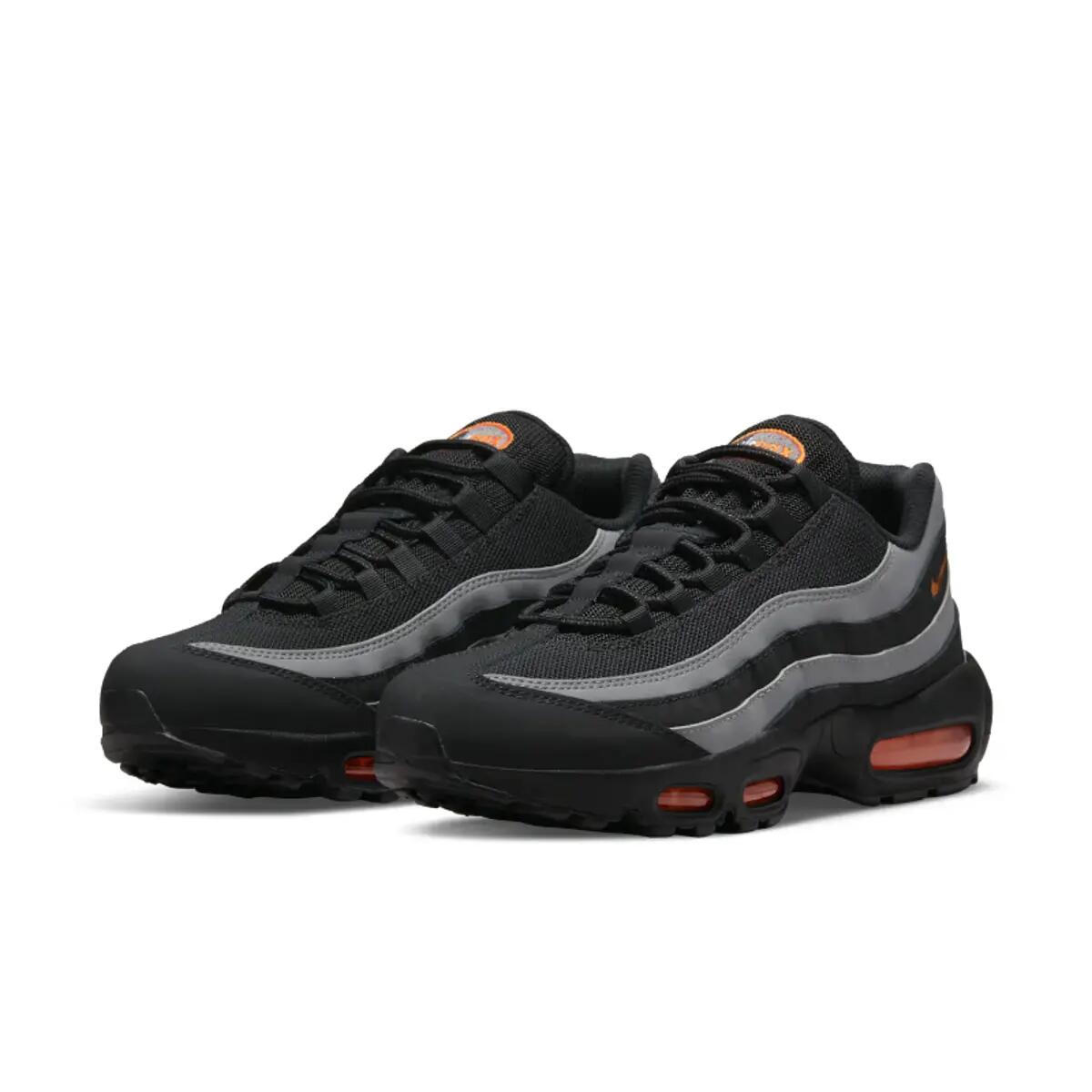 Nike Air Max 95 Black Grey Safety Orange 4/6