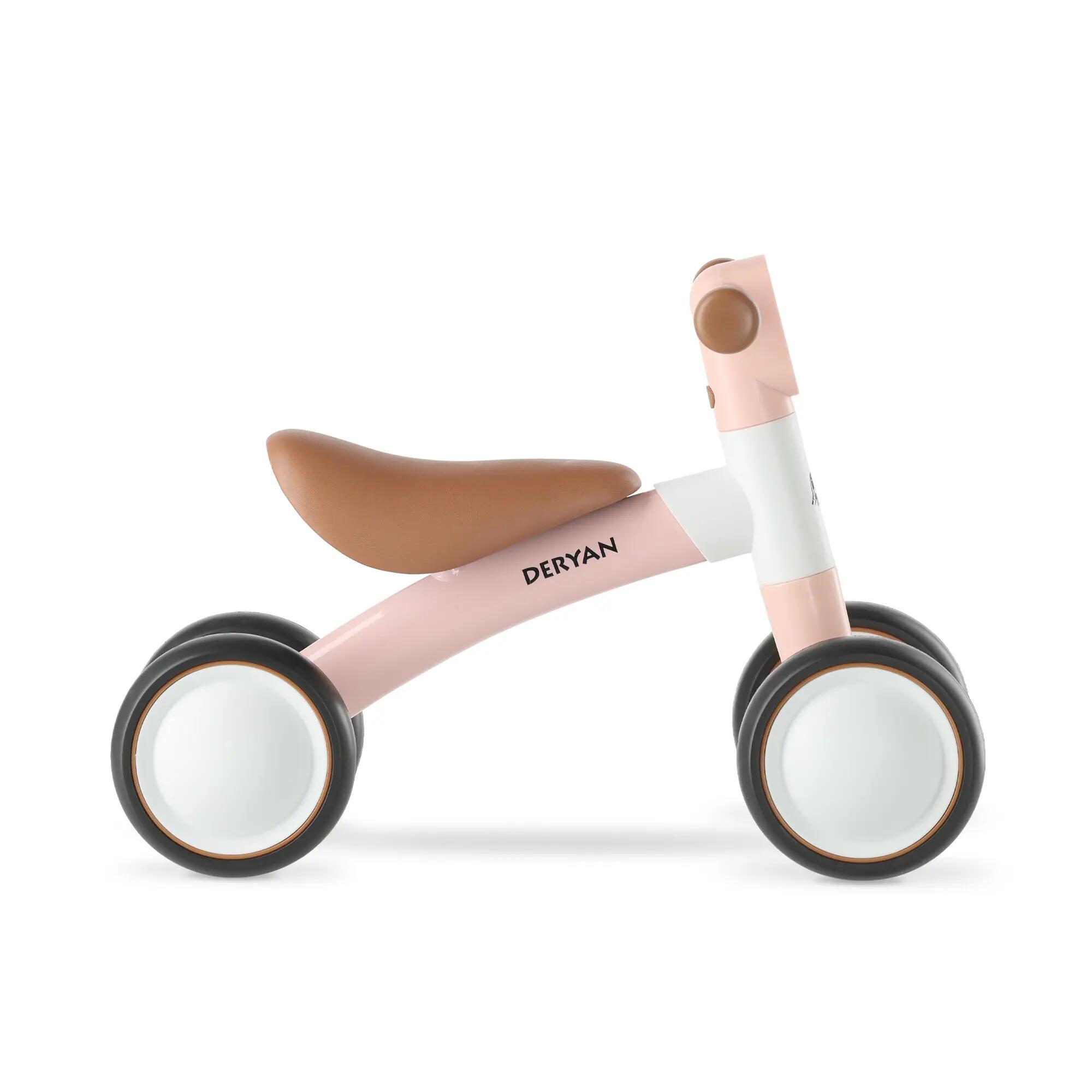 Deryan Milo Luxe Loopfiets - Peuterfiets voor 1 tot 3 Jaar - Roze 7/7