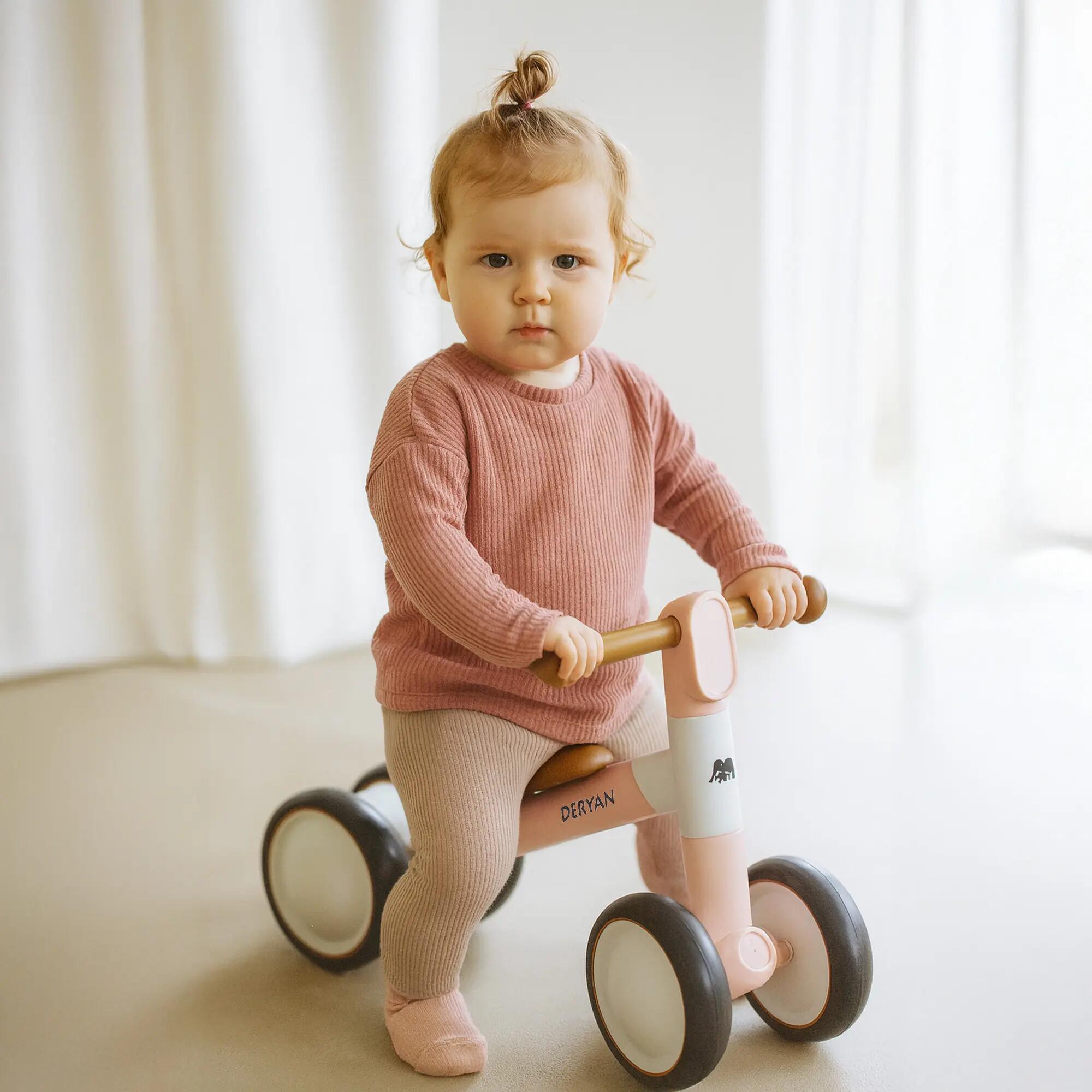 Deryan Milo Luxe Loopfiets - Peuterfiets voor 1 tot 3 Jaar - Roze 6/7