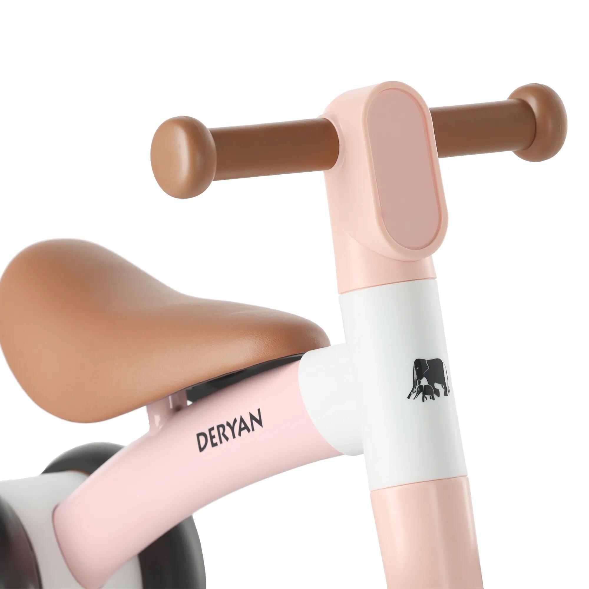 Deryan Milo Luxe Loopfiets - Peuterfiets voor 1 tot 3 Jaar - Roze 5/7