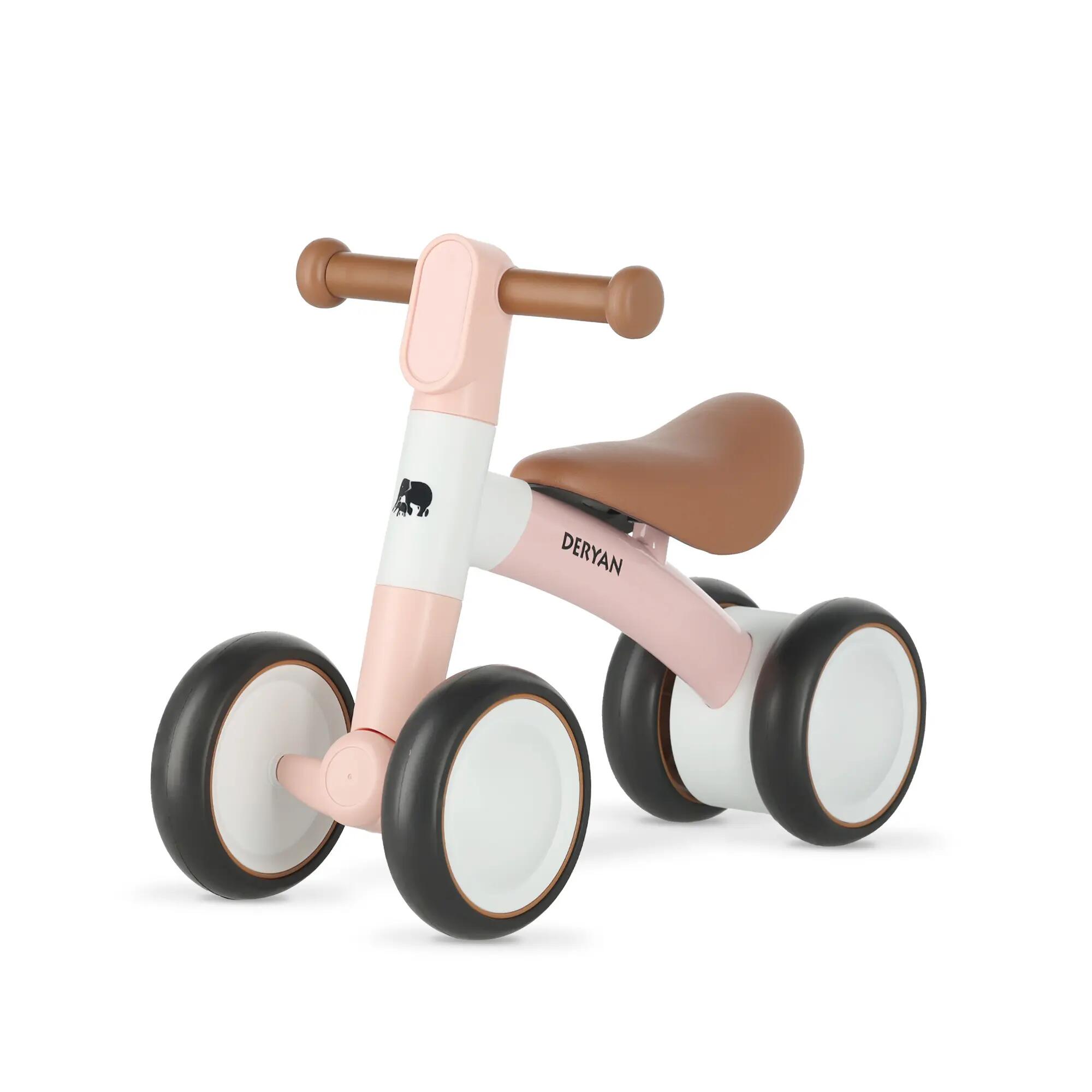 Deryan Milo Luxe Loopfiets - Peuterfiets voor 1 tot 3 Jaar - Roze 4/7
