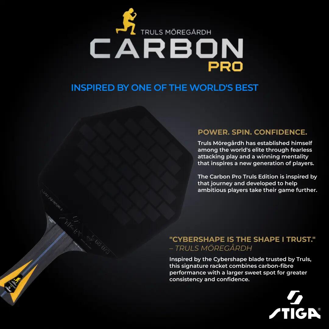Tischtennisschläger STIGA Carbon Pro Truls Edition Cybershape 6/7