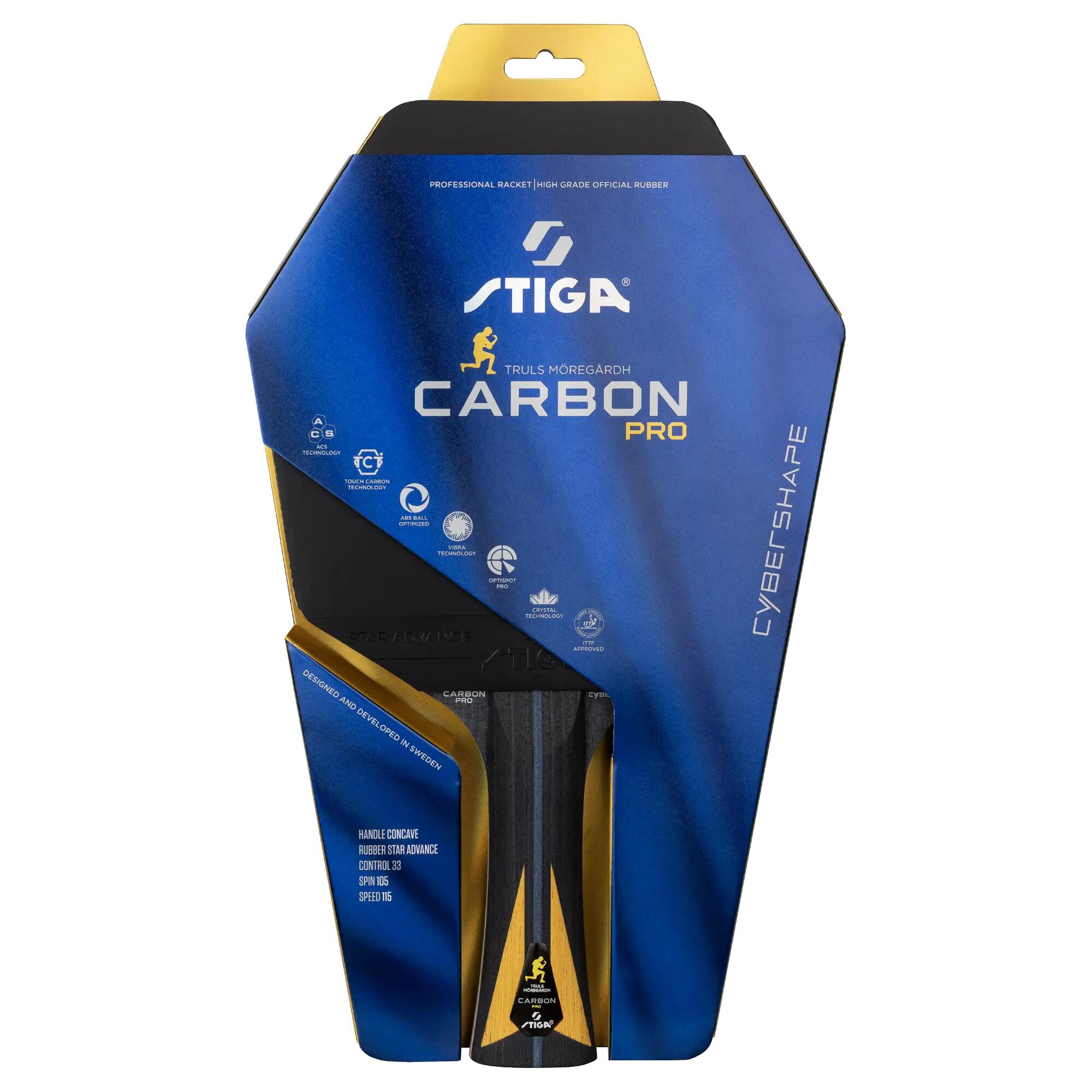 Tischtennisschläger STIGA Carbon Pro Truls Edition Cybershape 3/7