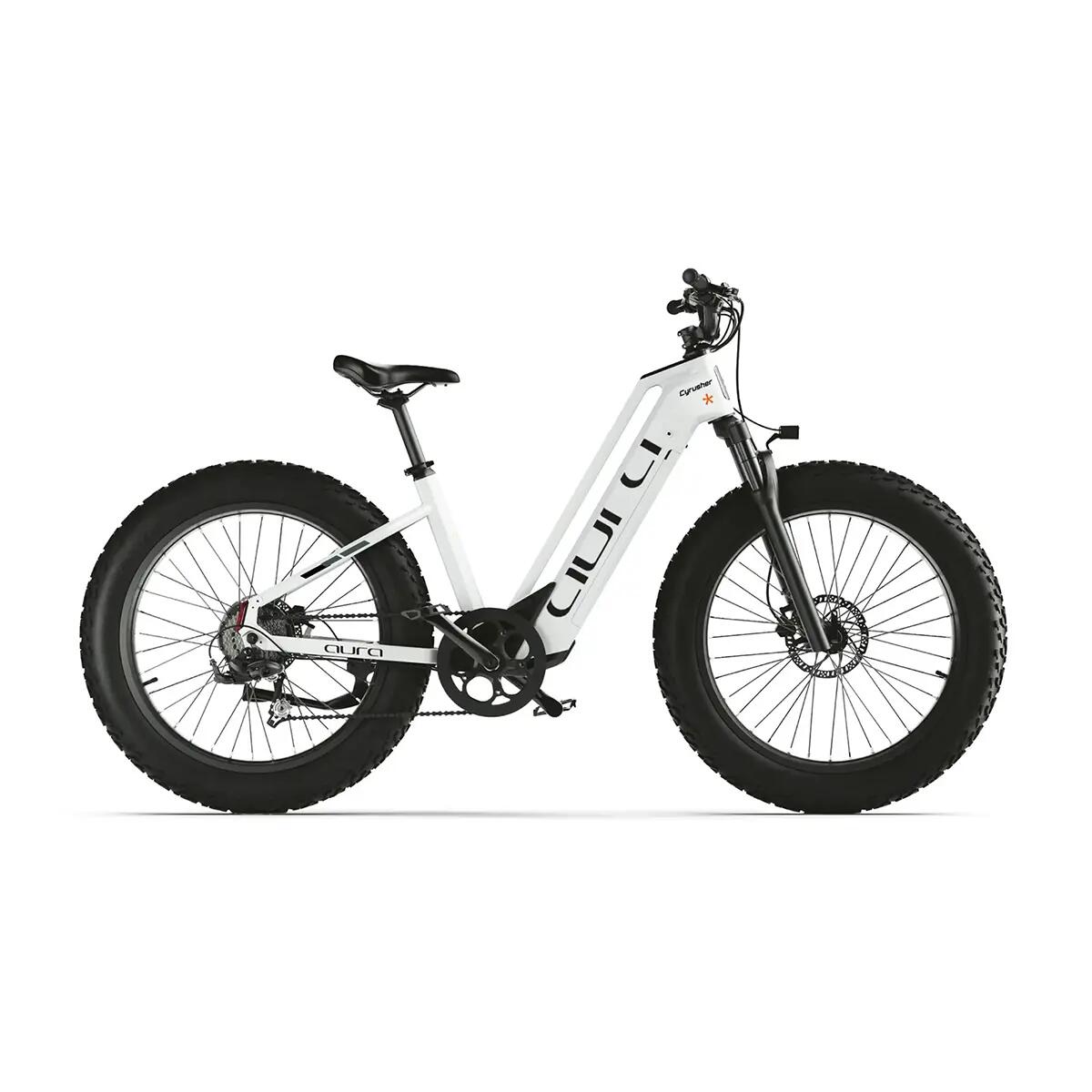 Bicicleta eléctrica de neumáticos anchos Cyrusher Aura con batería de 52v15Ah 2/3