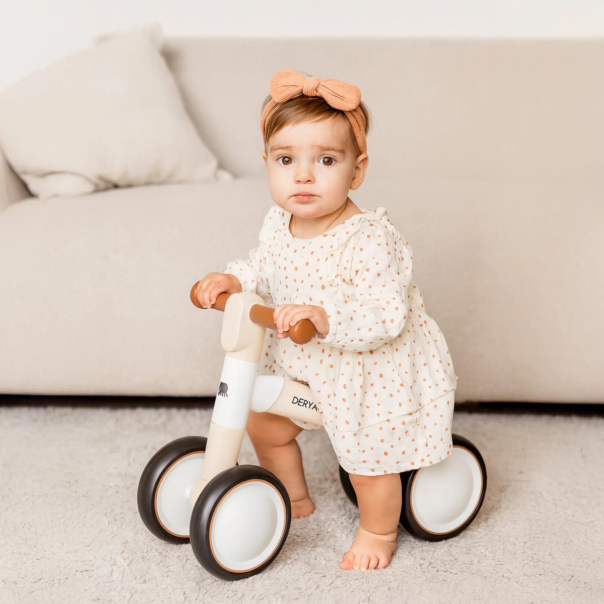 Deryan Milo Luxe Bicicleta sin Pedales - 1-3 Años - Crema 3/7