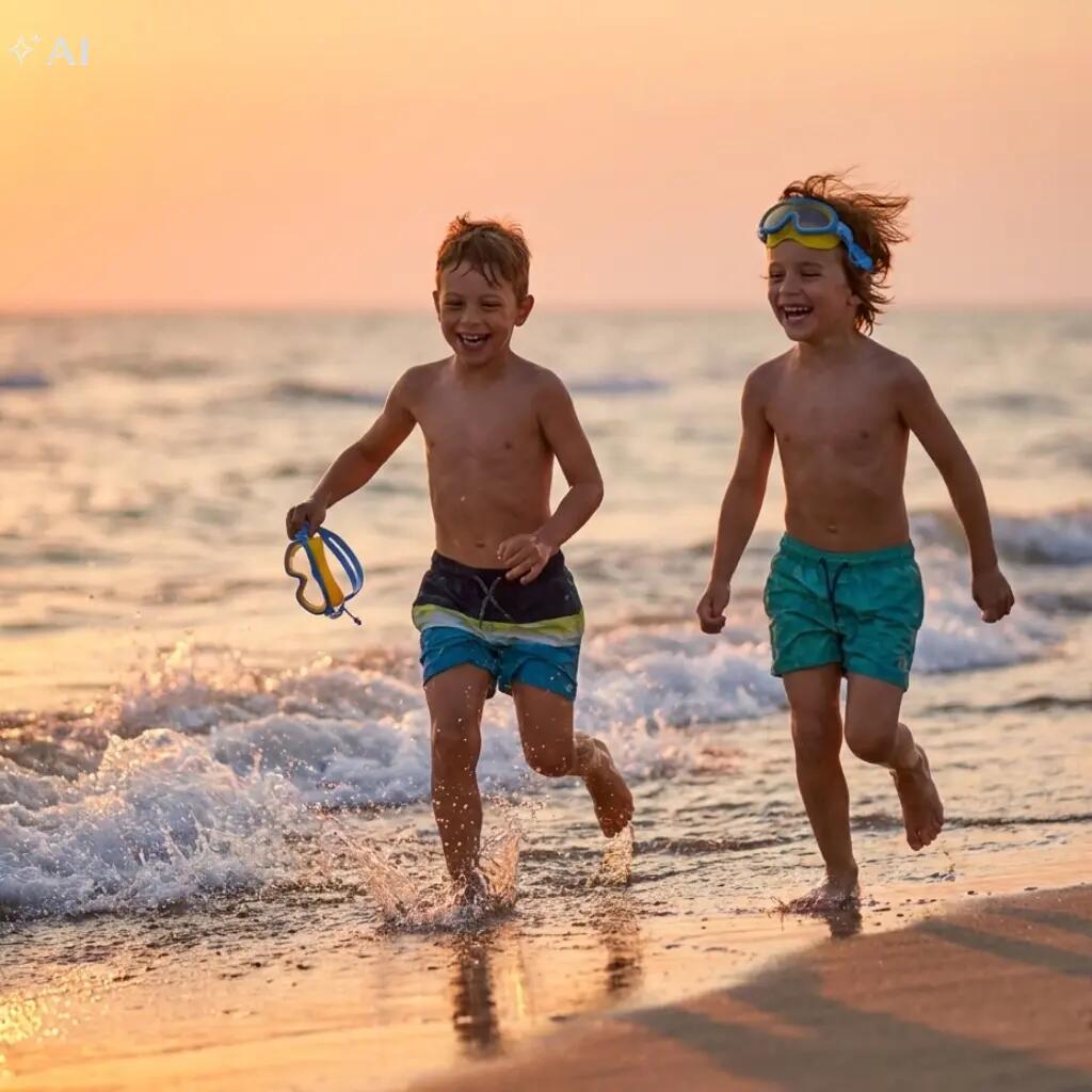 Okulary zatyczki pływackie dla dzieci na basen Aqua-Sport Junior Reef Ranger 5/7
