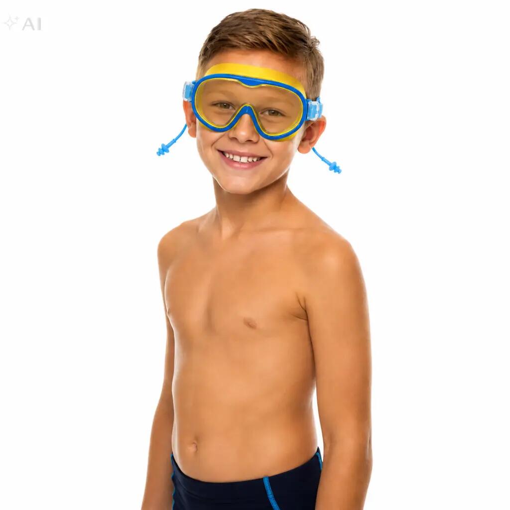 Okulary zatyczki pływackie dla dzieci na basen Aqua-Sport Junior Reef Ranger 3/7