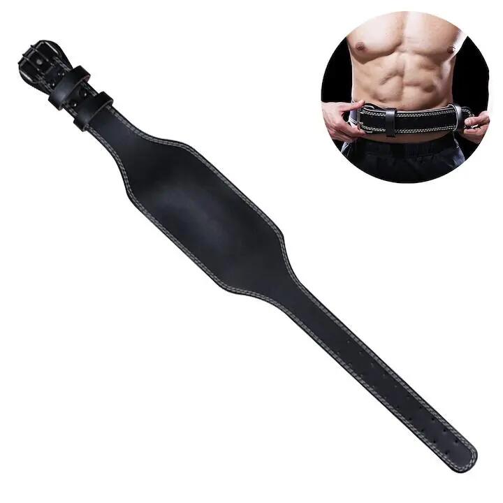 Ceinture de musculation QttvbTna, cuir, soutien lombaire, noire, M 3/6