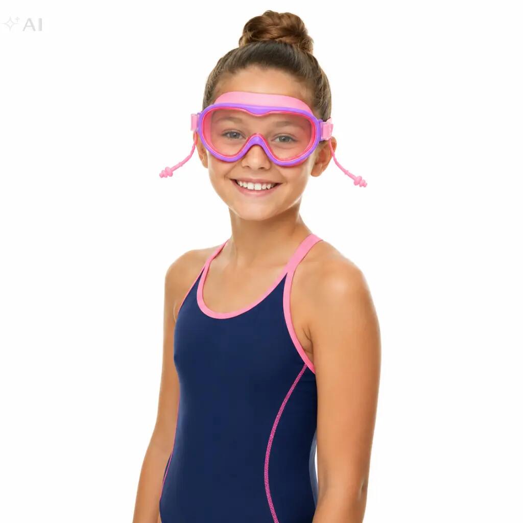 Okulary zatyczki pływackie dla dzieci na basen Aqua-Sport Junior Reef Ranger 3/7